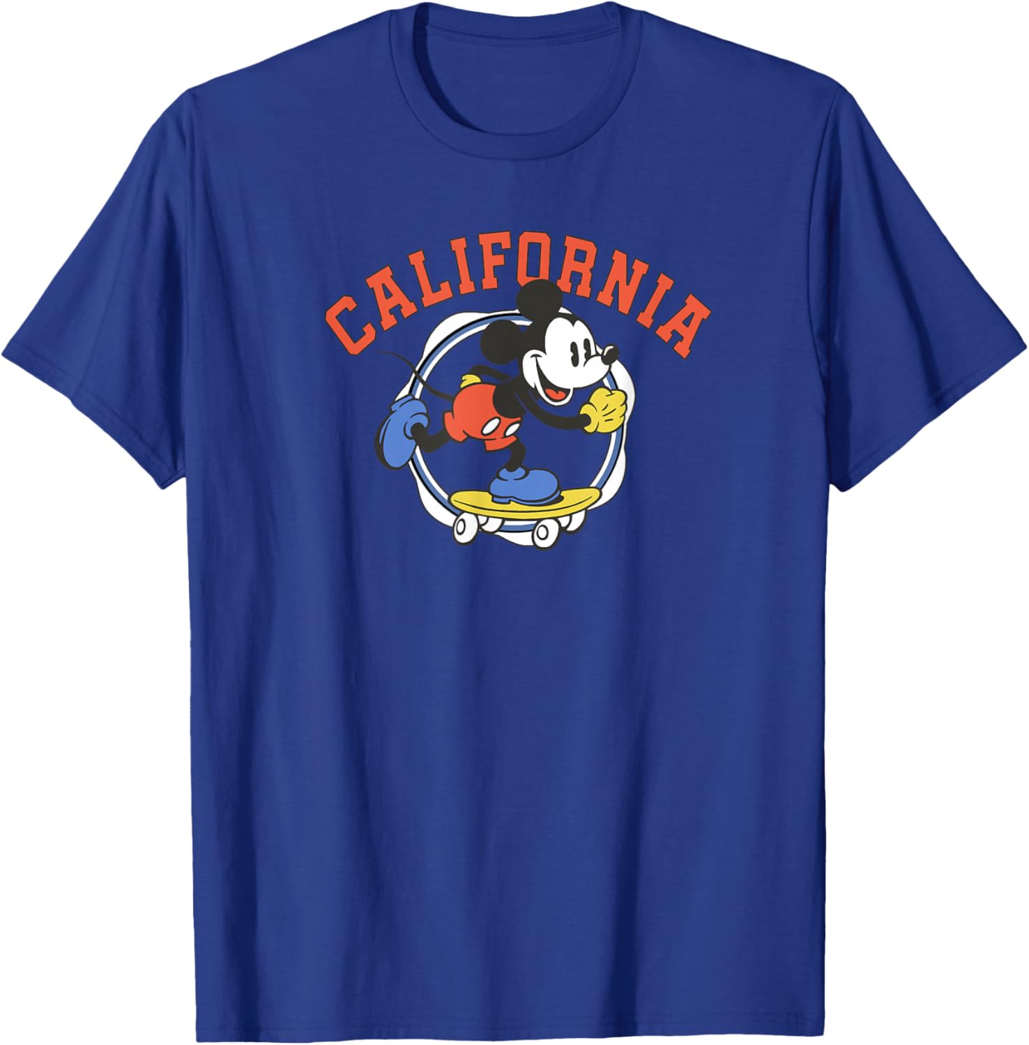Disney Mickey and Friends Mickey California Skating T-Shirt - T-Shirt | Royal