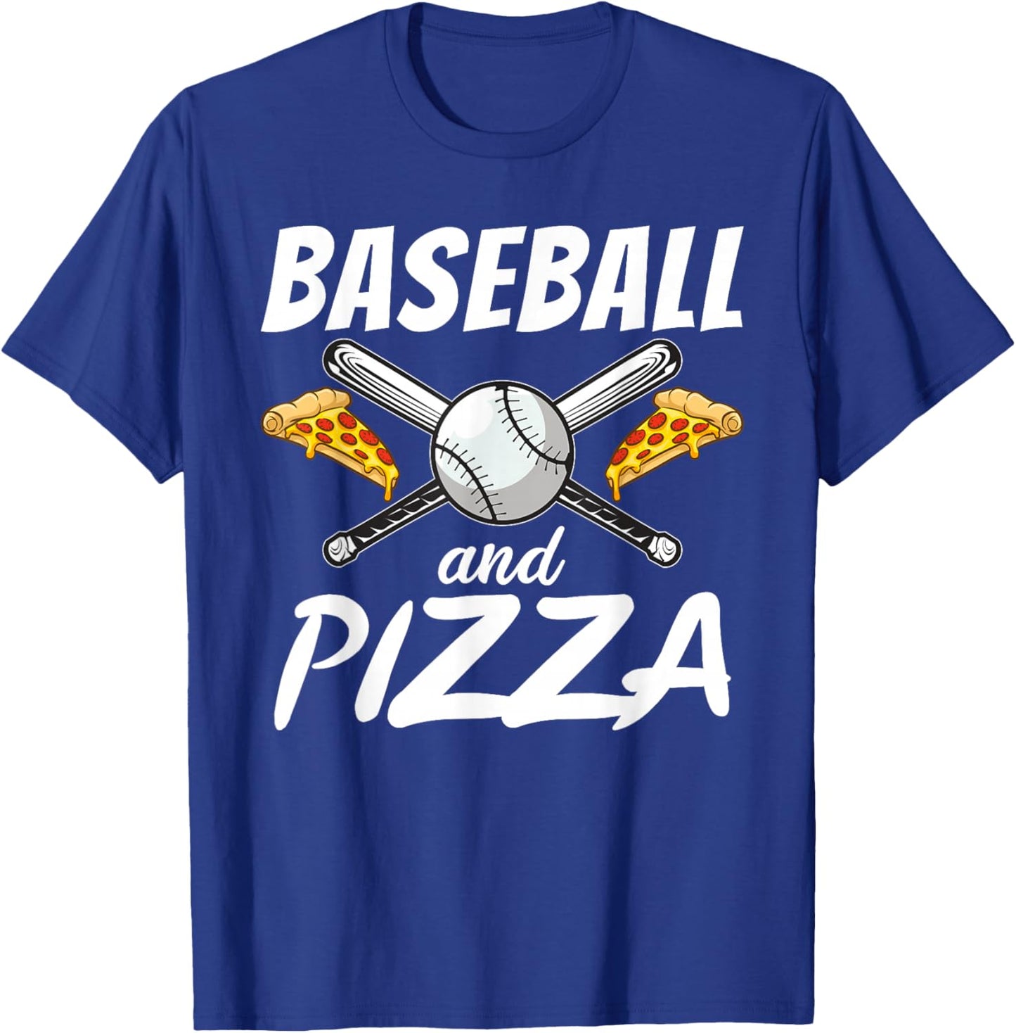 Baseball and Pizza Snack Pizzalove Pizza T-Shirt - T-Shirt | Royal