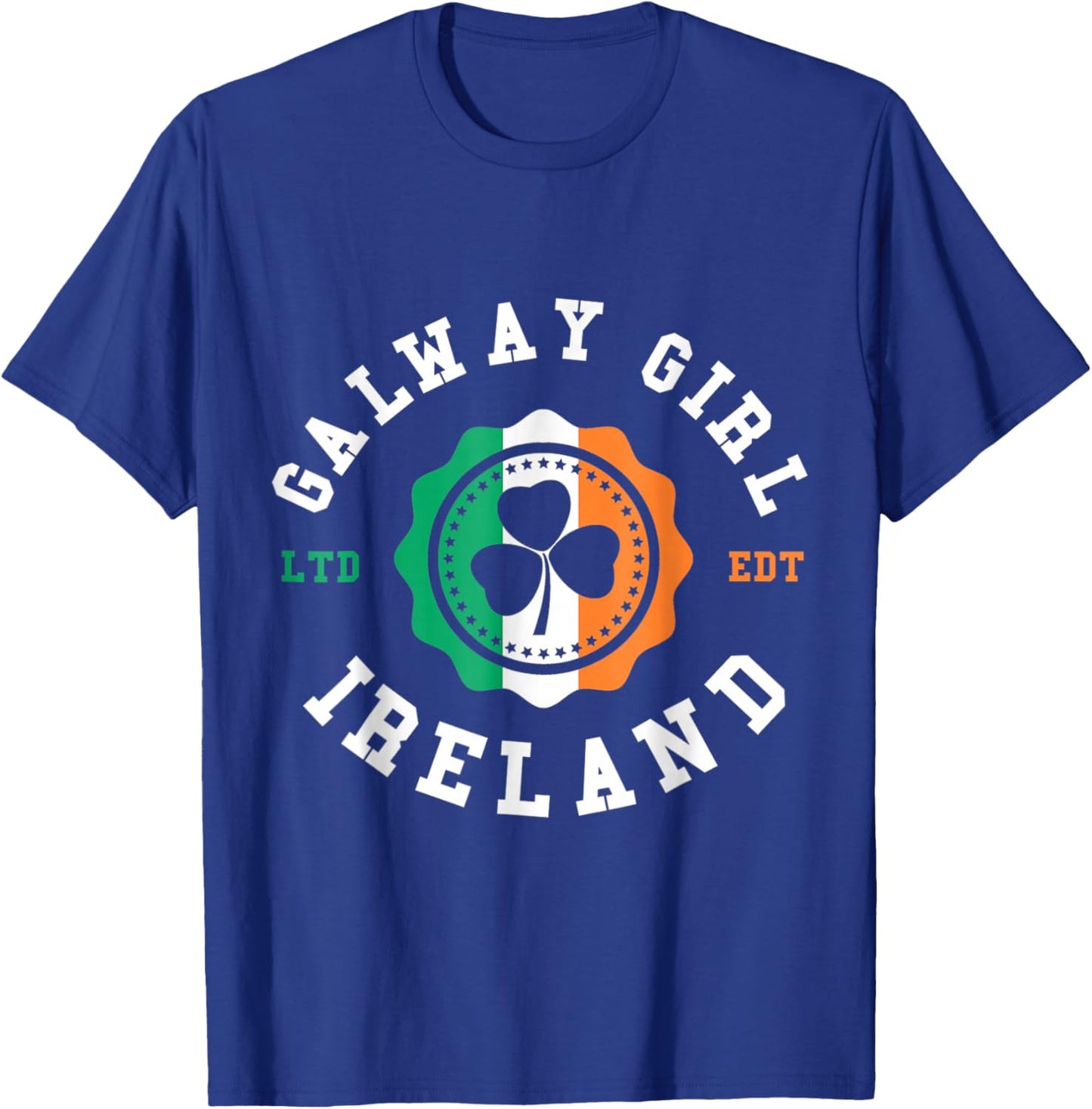 Funny Galway Girl Ireland Shamrock Irish Pride T-Shirt - T-Shirt | Royal