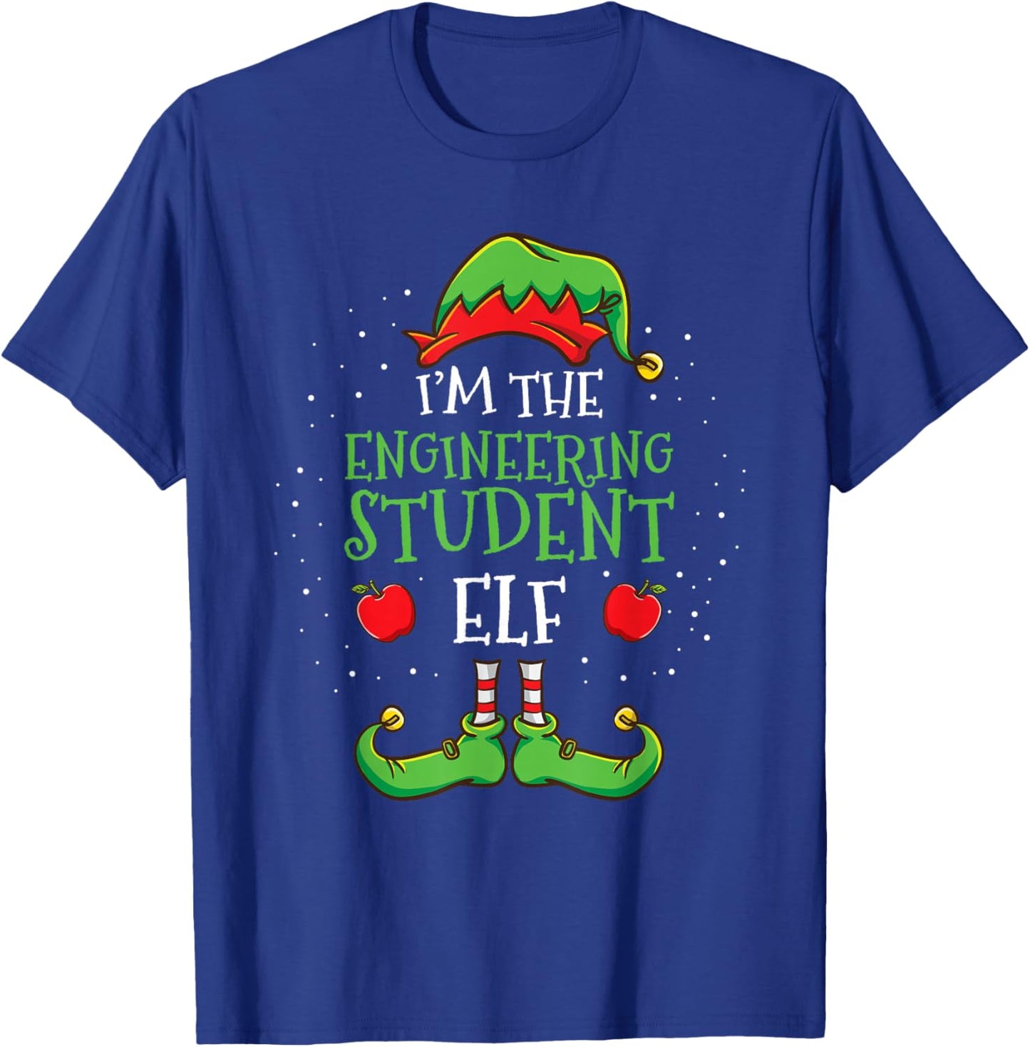 Im The Engineering Student Elf Christmas T-Shirt - T-Shirt | Royal
