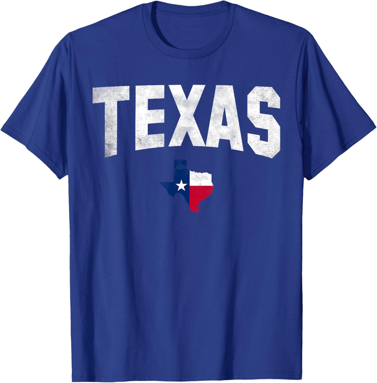 Texas State USA Distressed Flag Grunge Women Men Kids Texas T-Shirt - T-Shirt | Royal