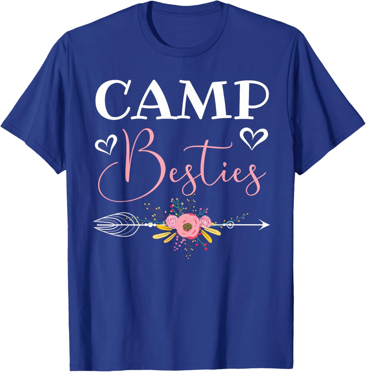 Camp Besties Love Pink Best Friend T-Shirt - T-Shirt | Royal