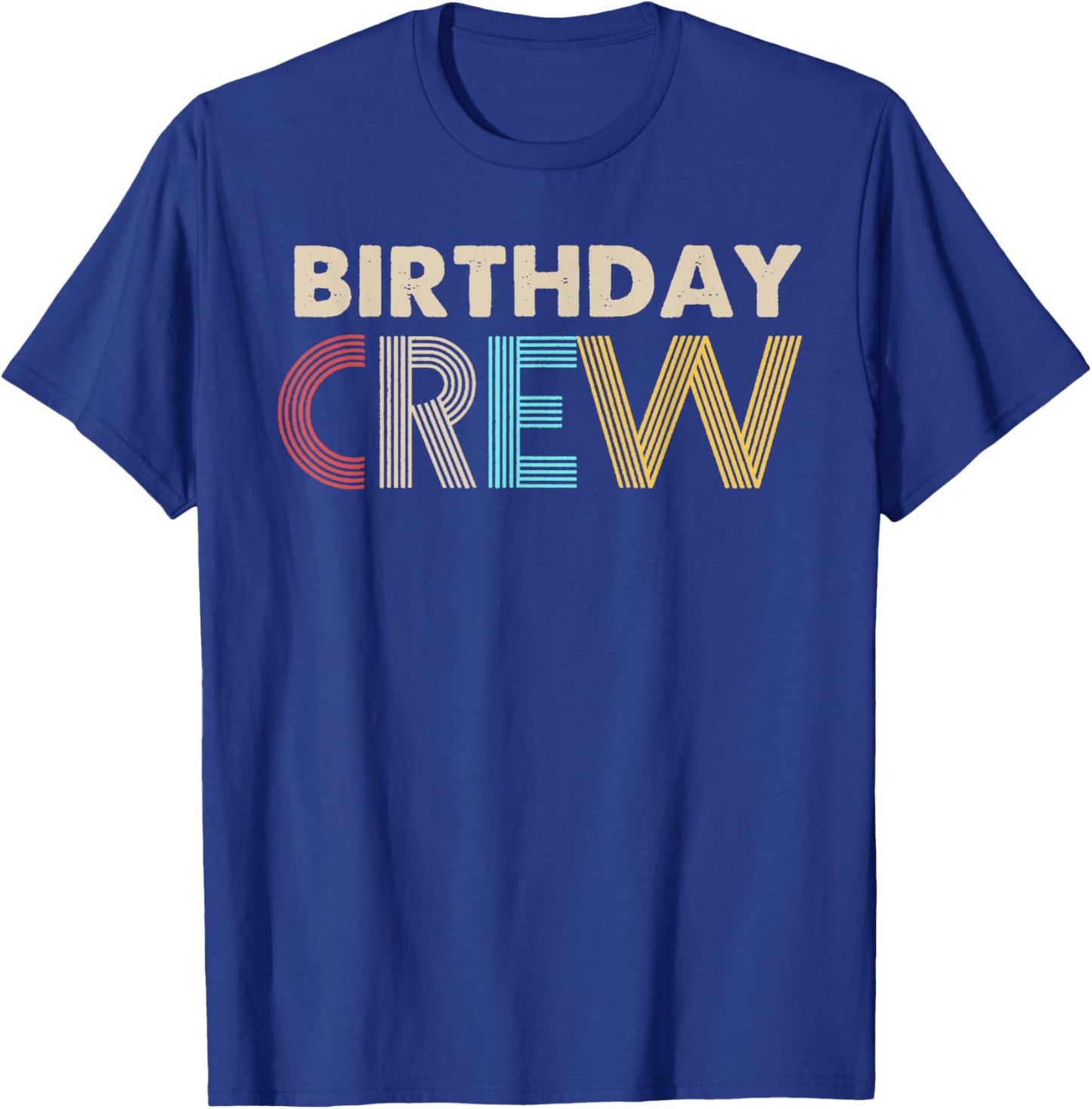 Vintage Birthday Crew Party Family Matching Outfits T-Shirt - T-Shirt | Royal