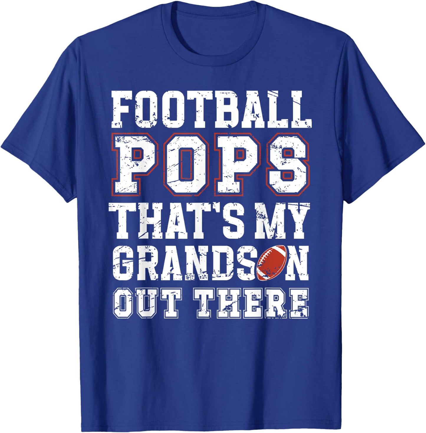 Proud Football Pops Of A Football Player Pops T-Shirt - T-Shirt | Royal