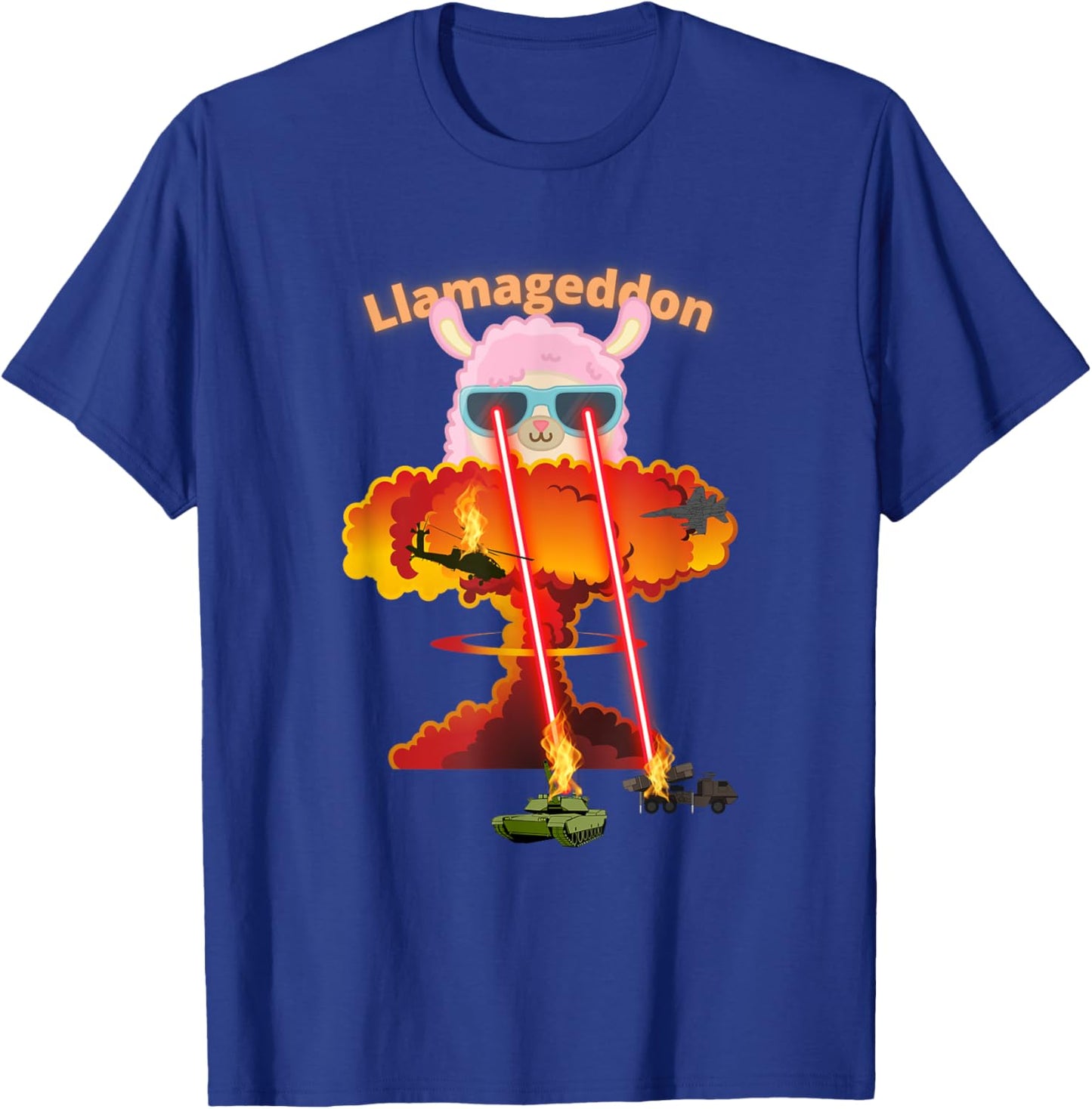 Funny Llamageddon Alpacalypse Weird Alpaca Llama Lovers T-Shirt - T-Shirt | Royal