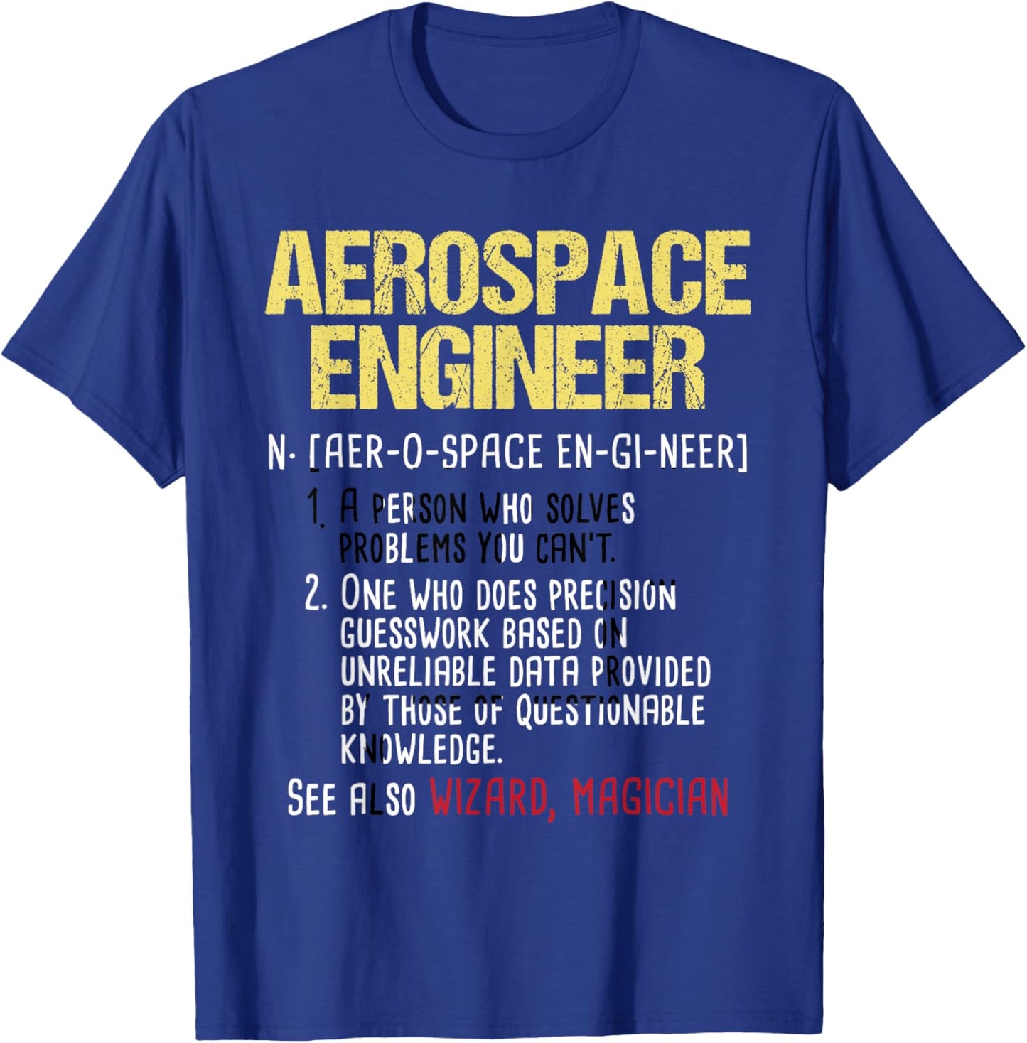 Aerospace Engineer - Aeronautical Engineering Aircrafts T-Shirt - T-Shirt | Royal