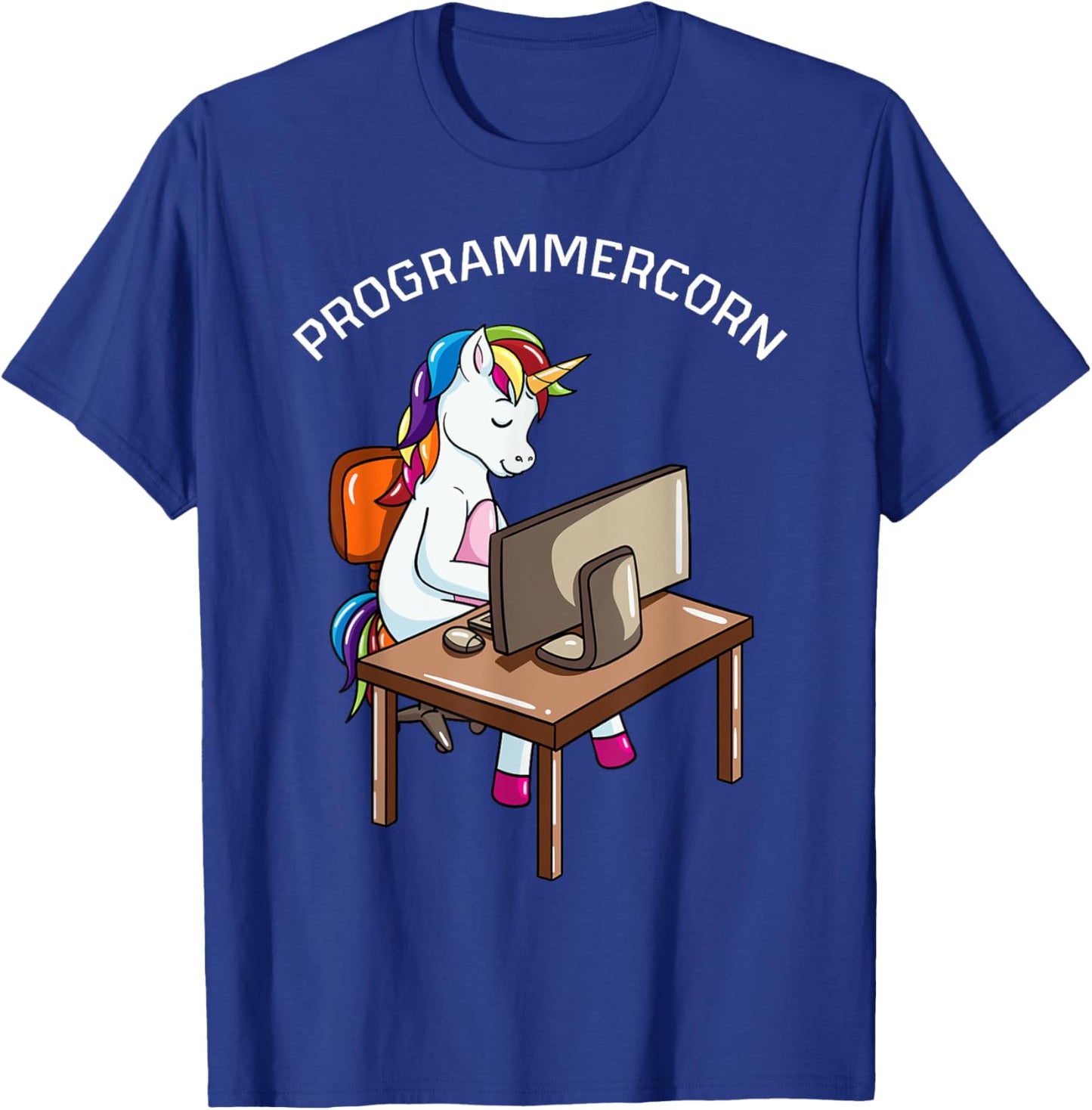 Programmercorn Unicorn Lover Programmer Web Developer T-Shirt - T-Shirt | Royal
