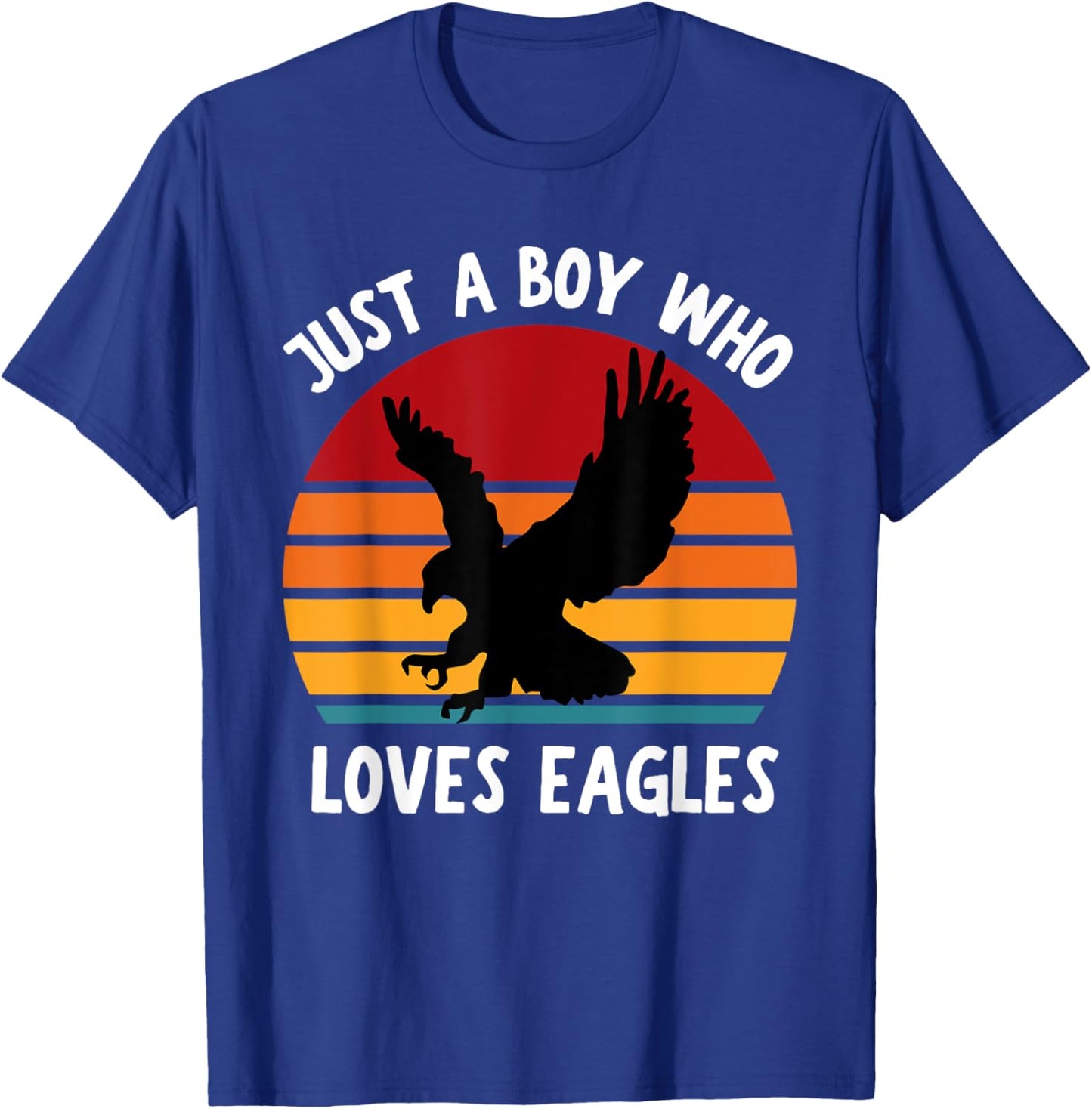 Just A Boy Who Loves Eagle Birds Funny Kids Boys Toddler T-Shirt - T-Shirt | Royal