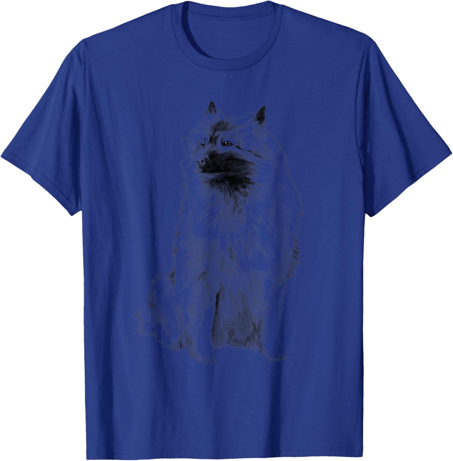 Sitting Dog Keeshond T-Shirt - T-Shirt | Royal