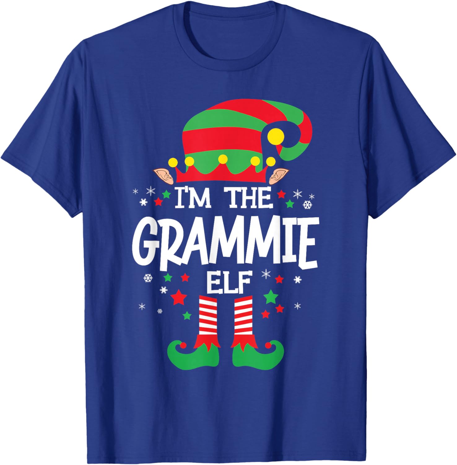 I'm the Grammie Elf Family Group Matching Christmas Pajama T-Shirt - T-Shirt | Royal