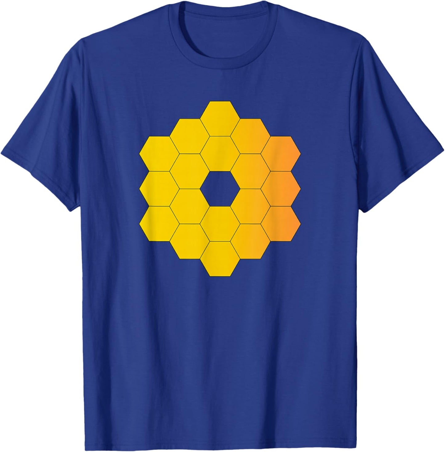 Webb Space Telescope Mirror Design Science Universe JWST T-Shirt - T-Shirt | Royal