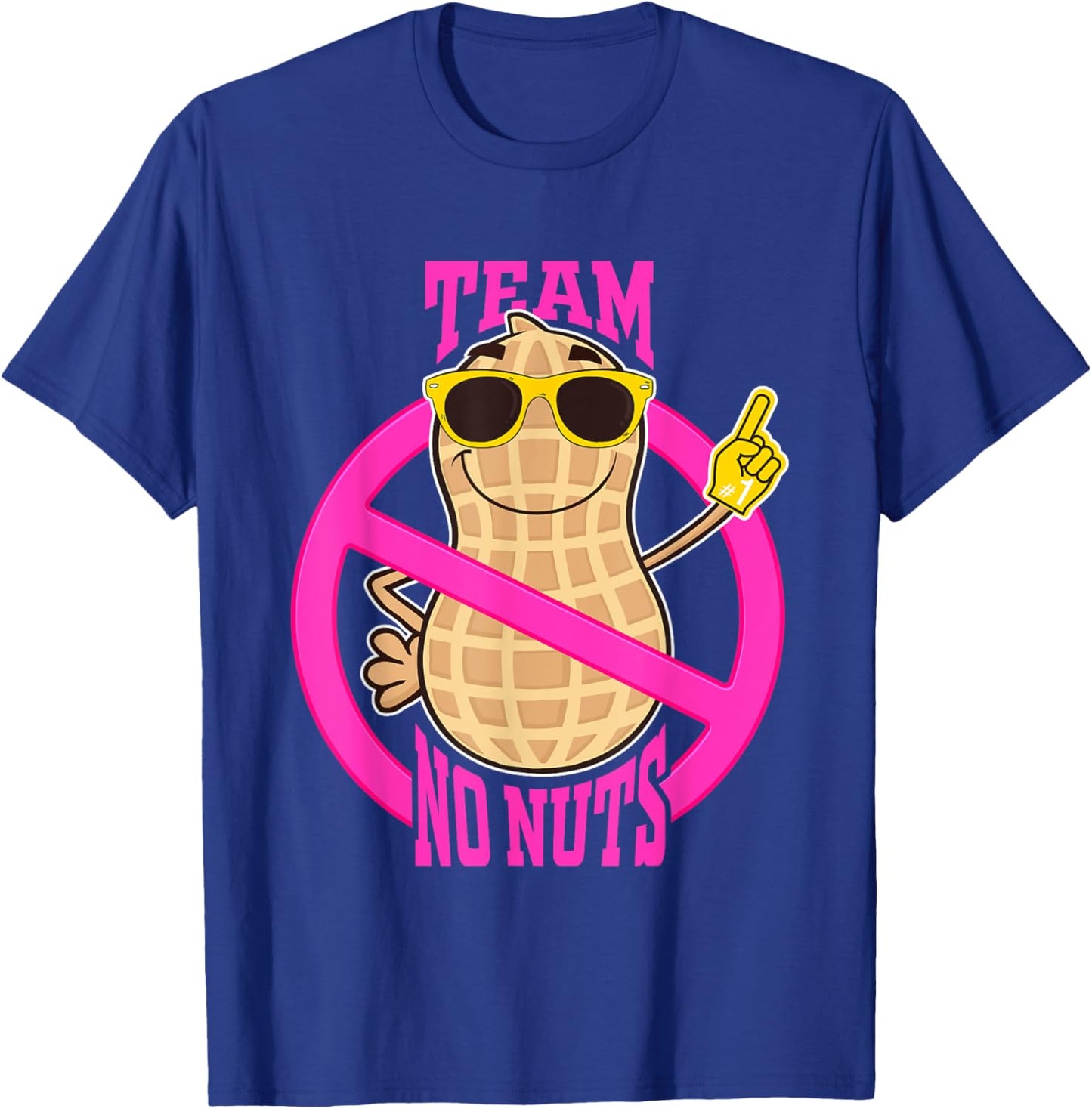 Team No Nuts gender reveal pregnancy announcement baby girl T-Shirt - T-Shirt | Royal