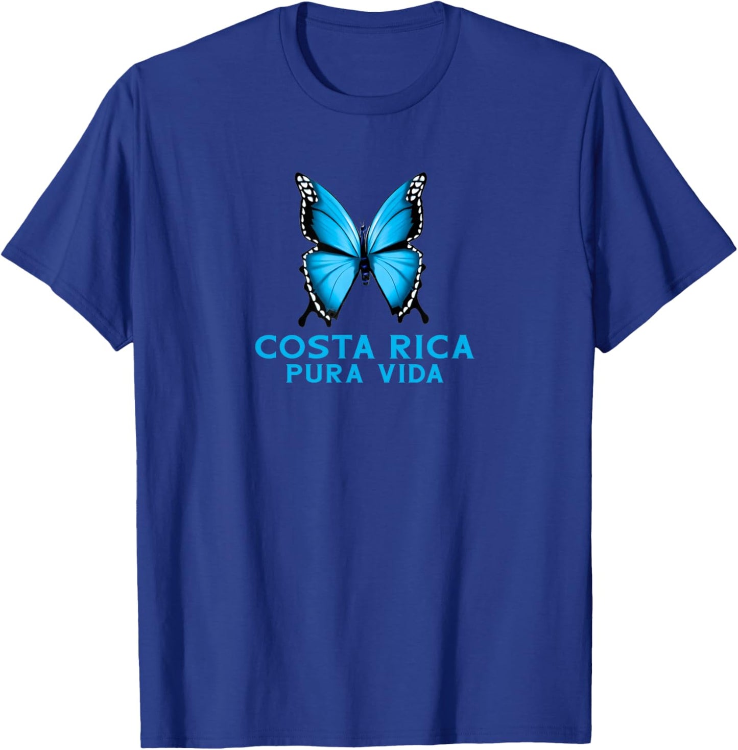 Blue Butterfly Costa Rica T-Shirt - T-Shirt | Royal