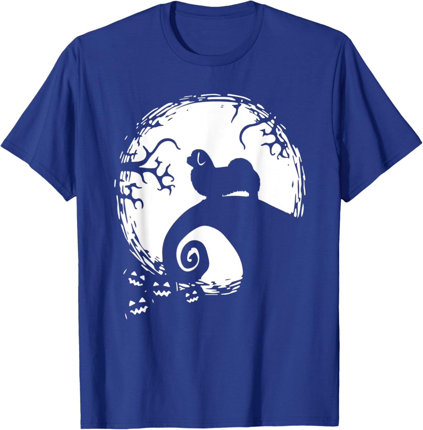 Tibetan spaniel And Moon Halloween T-Shirt - T-Shirt | Royal