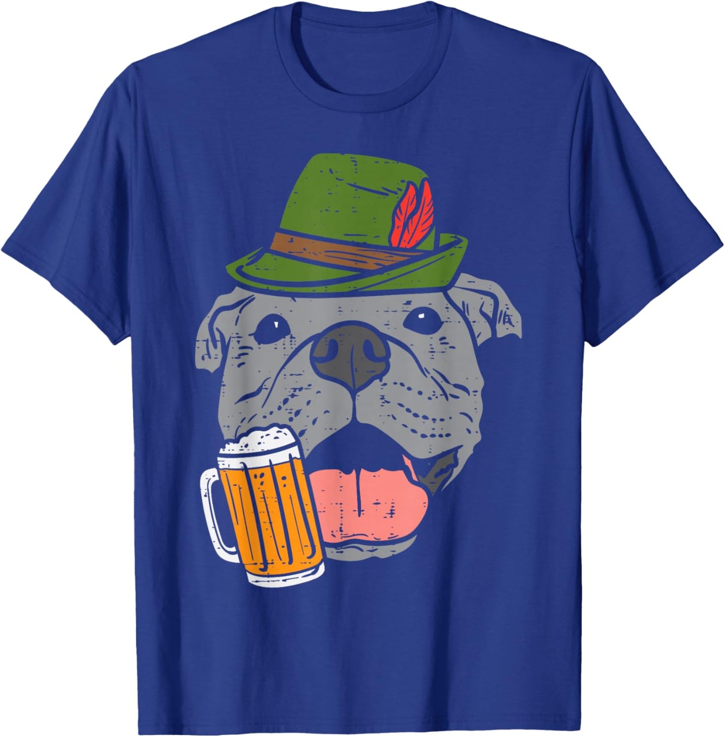 German Pitbull Oktoberfest Bavarian Dog Owner Men Women T-Shirt - T-Shirt | Royal