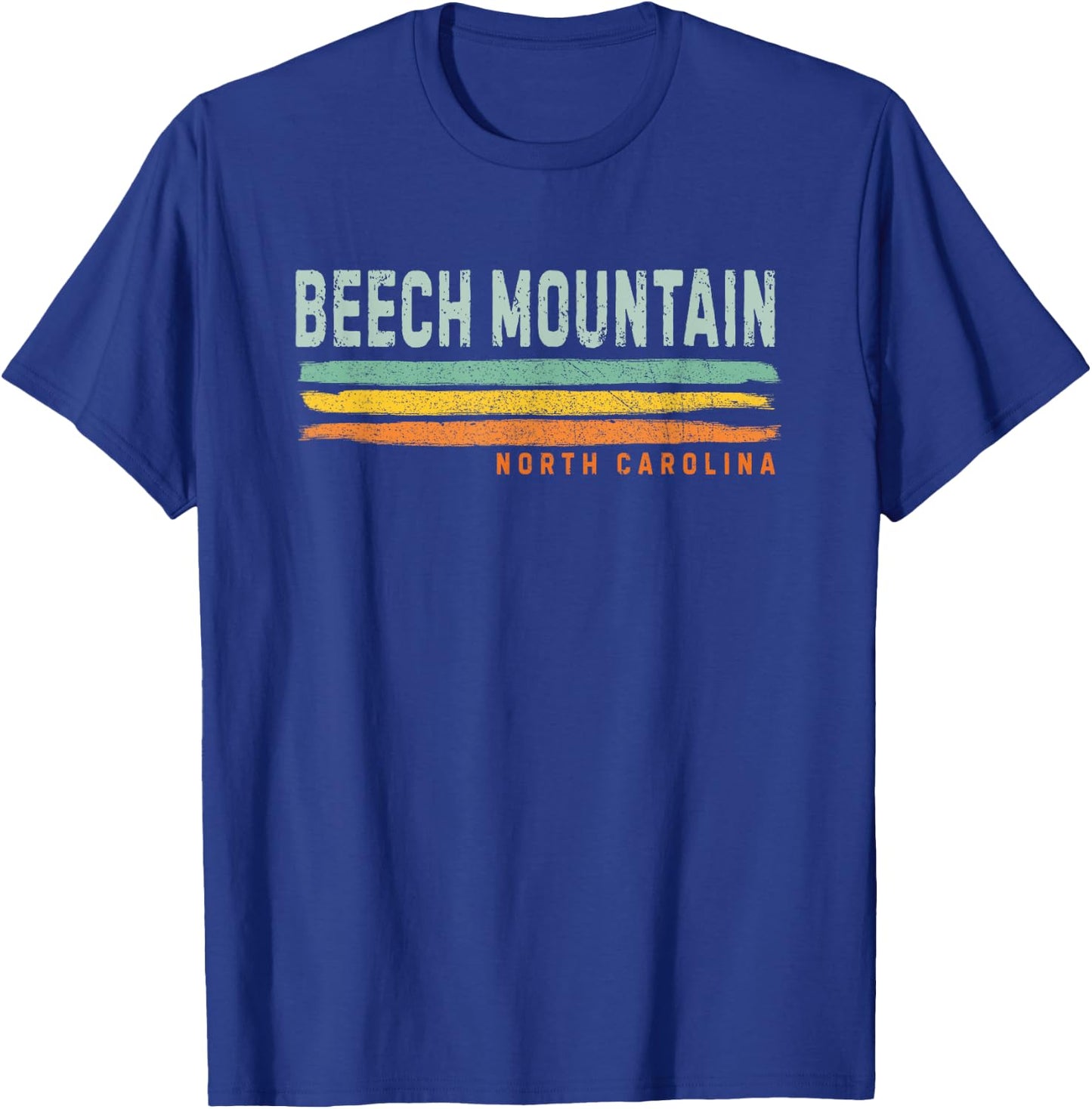 Vintage Stripes Beech Mountain NC T-Shirt - T-Shirt | Royal