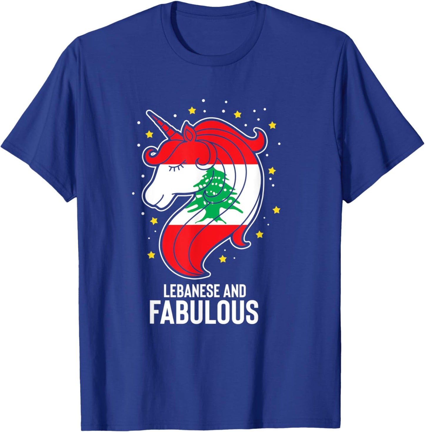Humorous Lebanese Cute Magical Horse Funny T-Shirt - T-Shirt | Royal