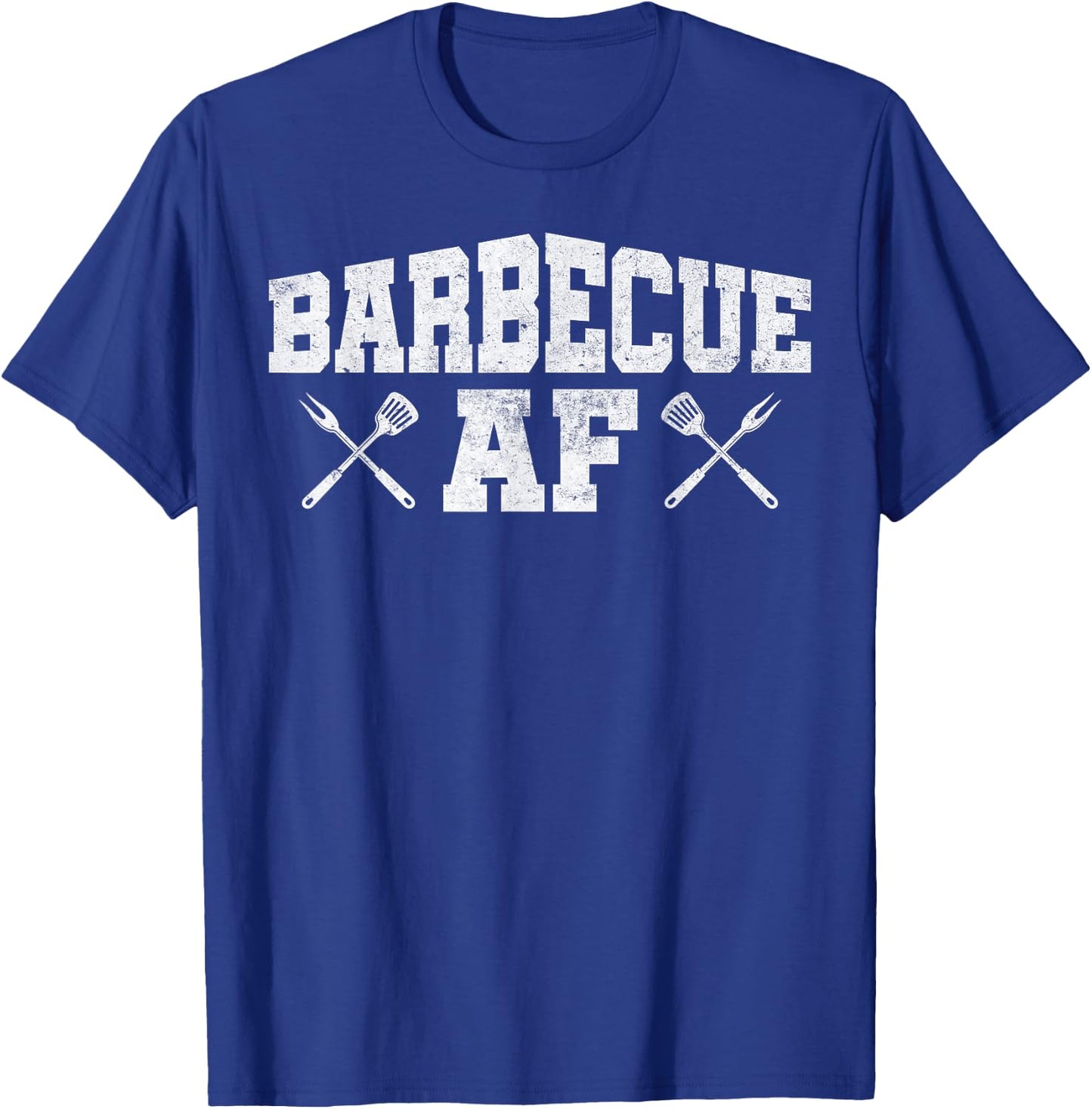 Barbecue Af Funny Retro Vintage Apparel T-Shirt - T-Shirt | Royal