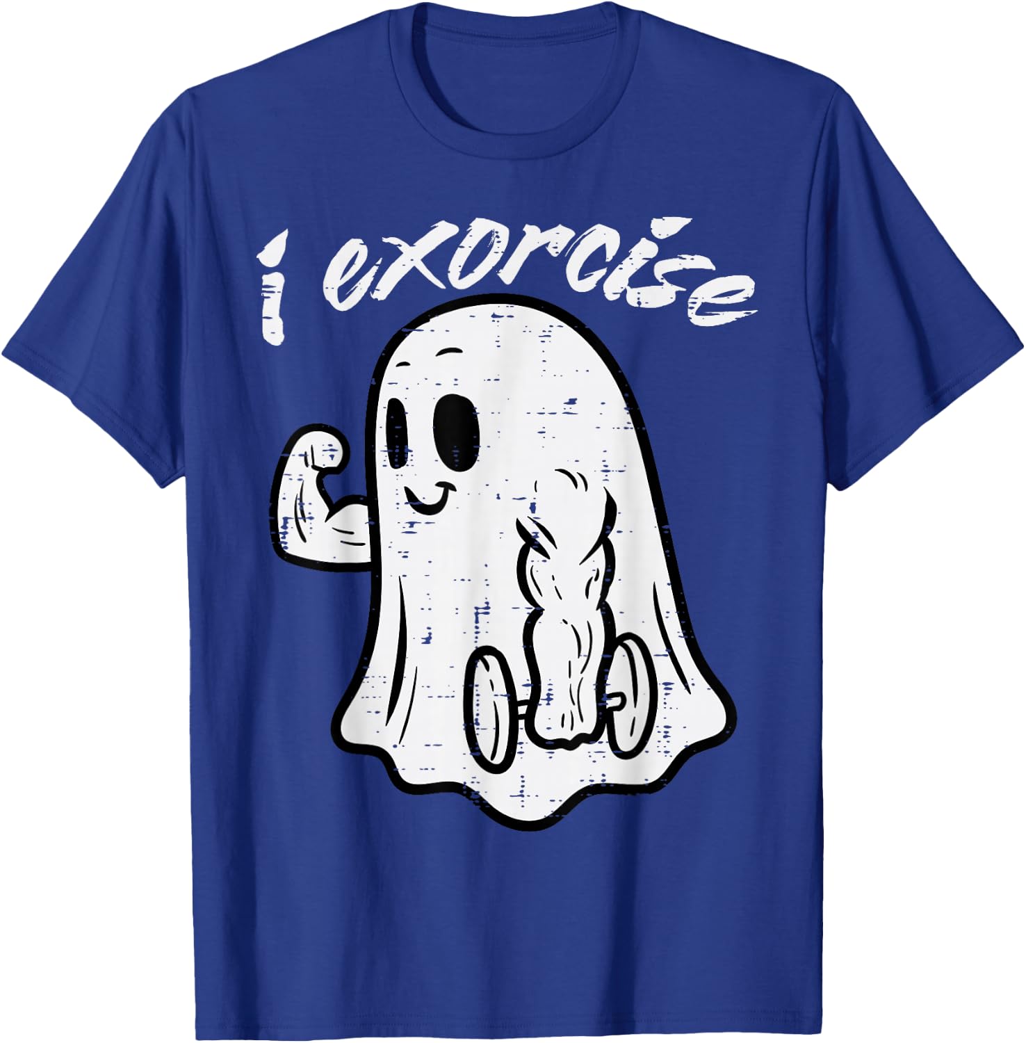Halloween Exercise Ghost I Exorcise Gym Costume Women Men T-Shirt - T-Shirt | Royal