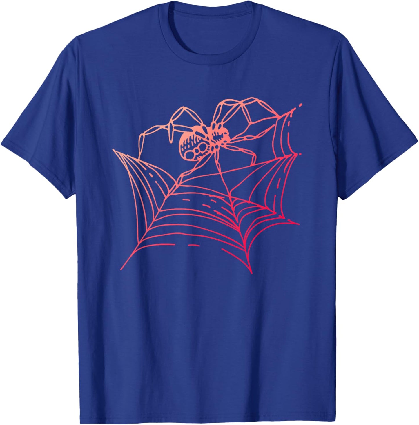 Spider Web Cobweb Arachnophile Spider Fan Arachnids T-Shirt - T-Shirt | Royal