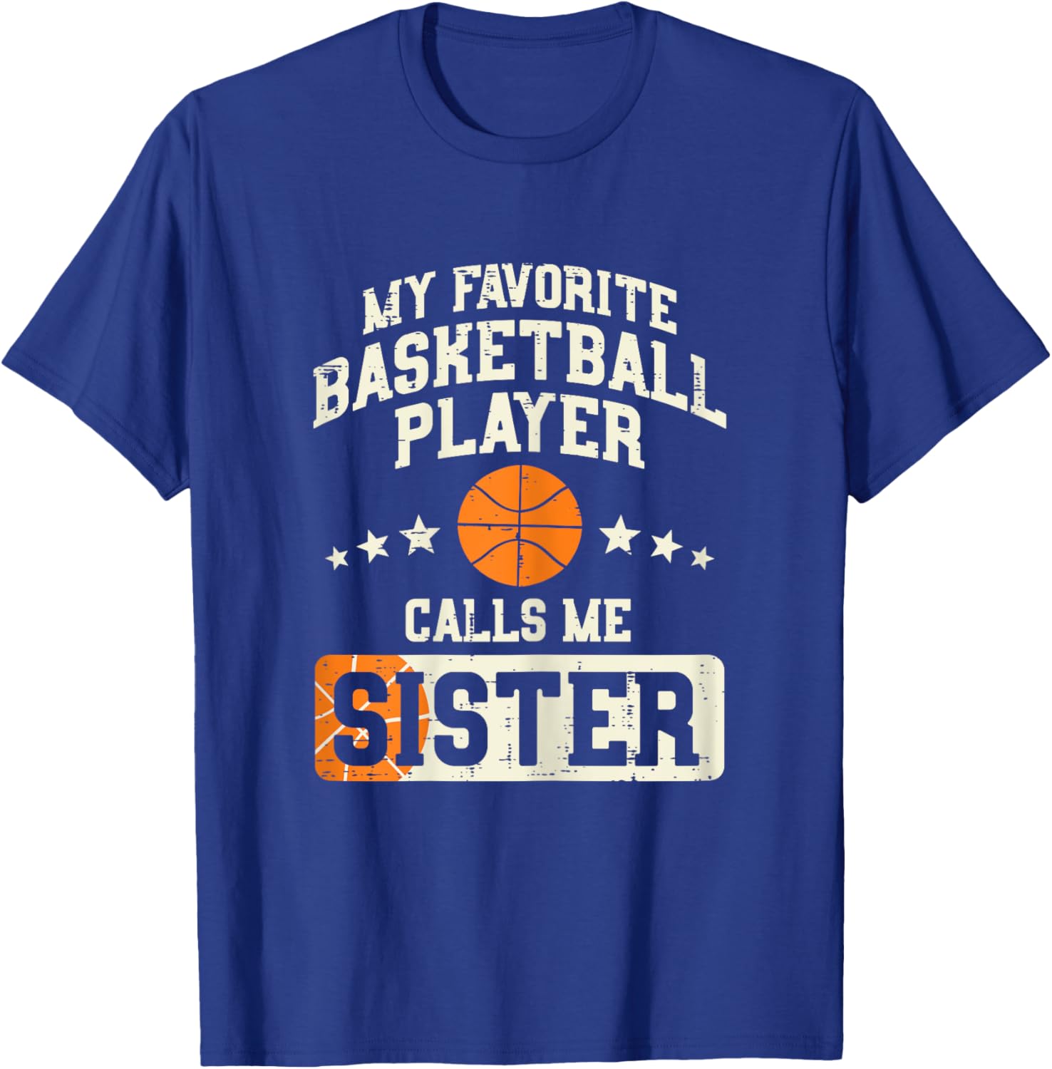Favorite Basketball Player Sister Family Matching Girls T-Shirt - T-Shirt | Royal