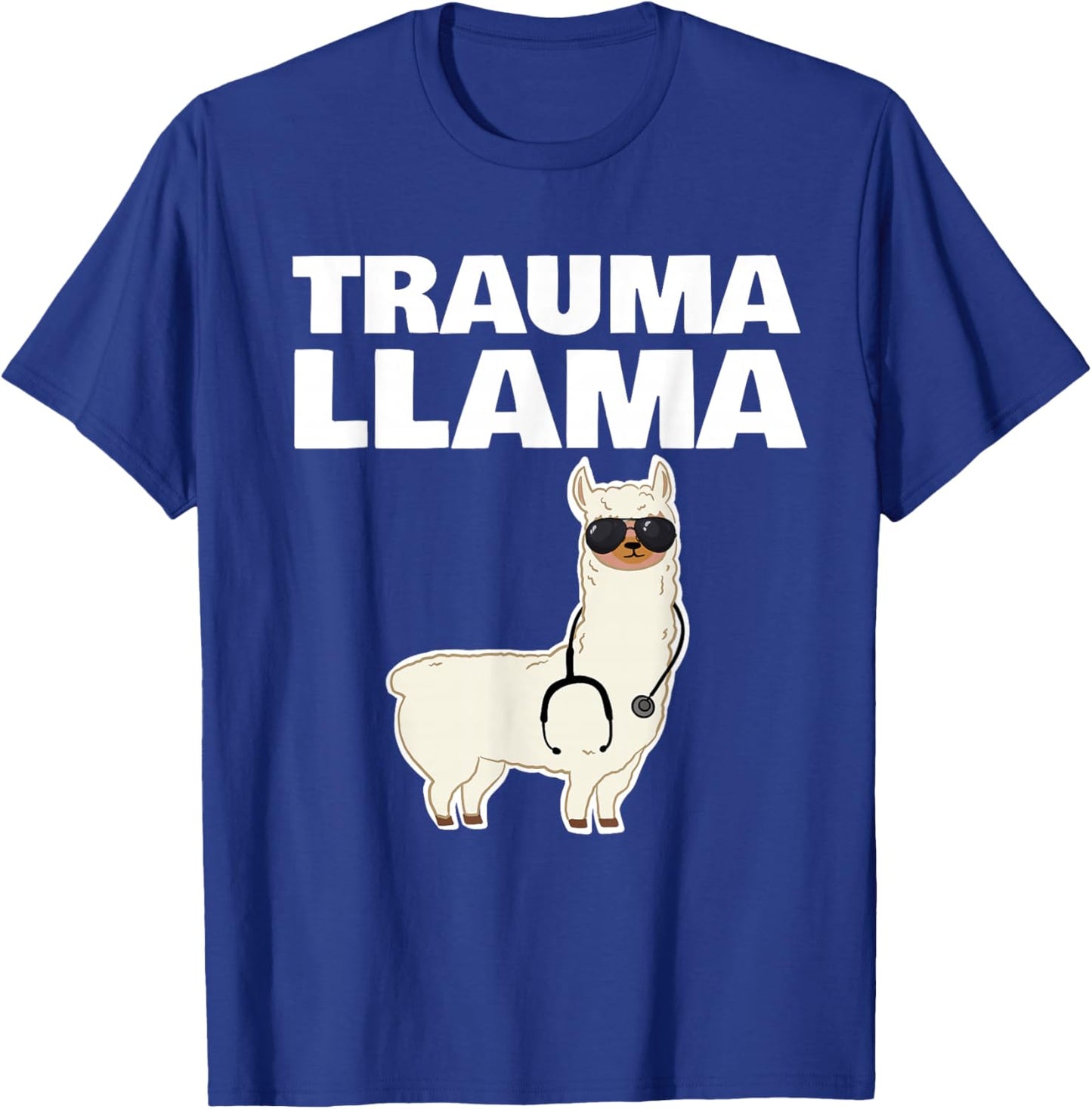 Nurse Trauma Llama T-Shirt - T-Shirt | Royal