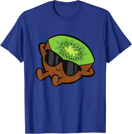 Cute Kiwi Fruit Relaxing Lazy Kiwi T-Shirt - T-Shirt | Royal