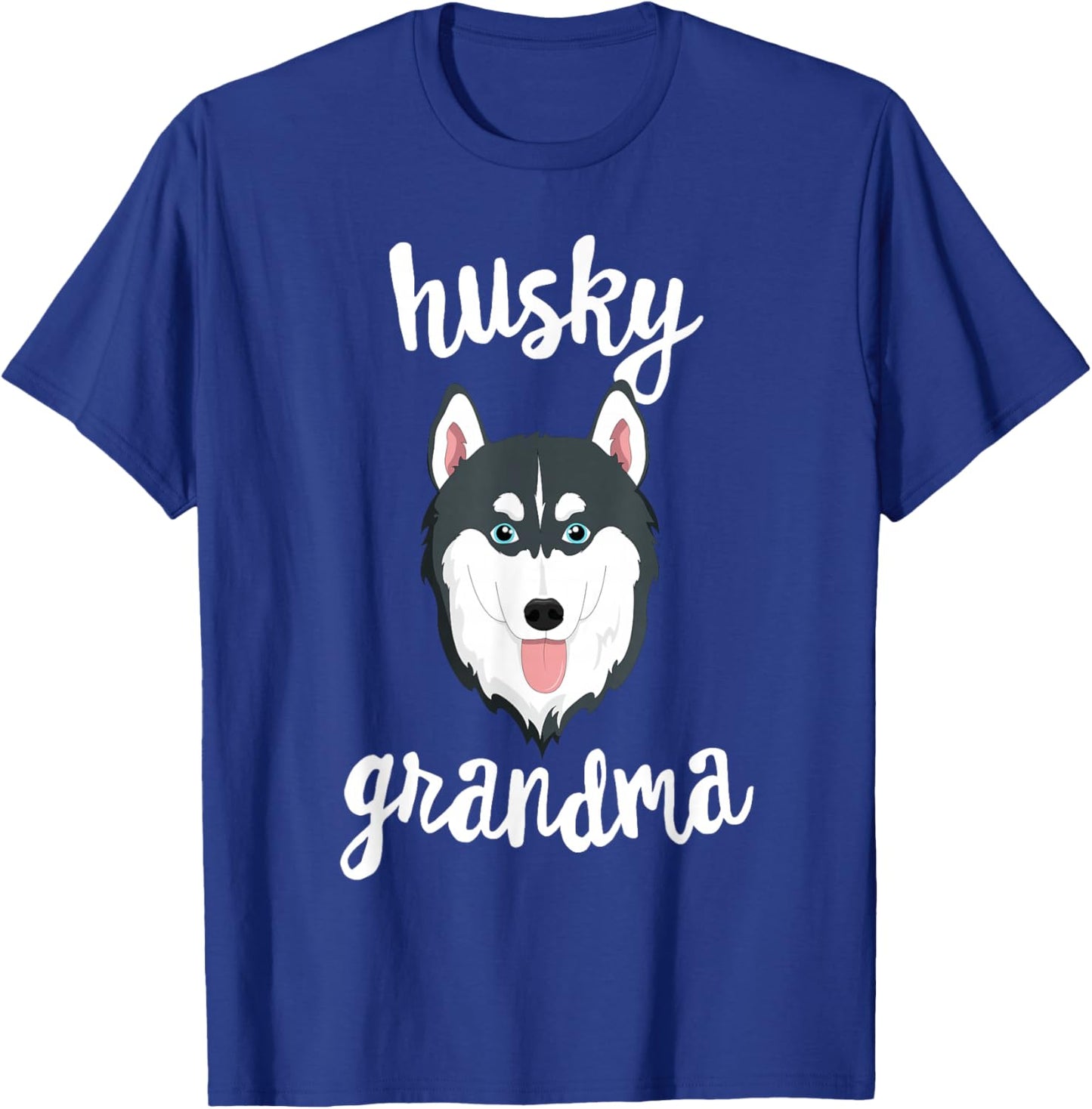 Siberian Husky Grandma Pawma Dog Grandparents Grand Maw Men Women Girls Kids T-Shirt - T-Shirt | Royal
