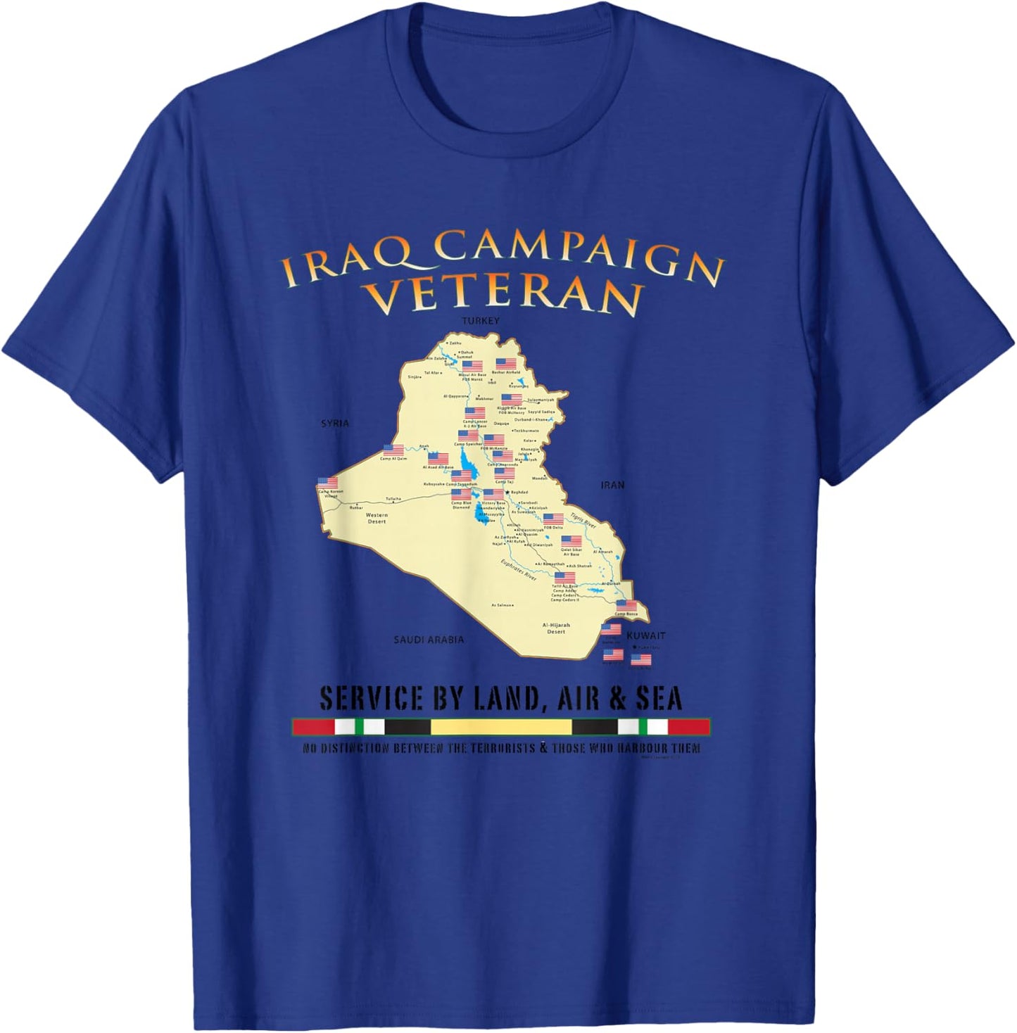 Iraq Campaign Veteran T-Shirt - T-Shirt | Royal