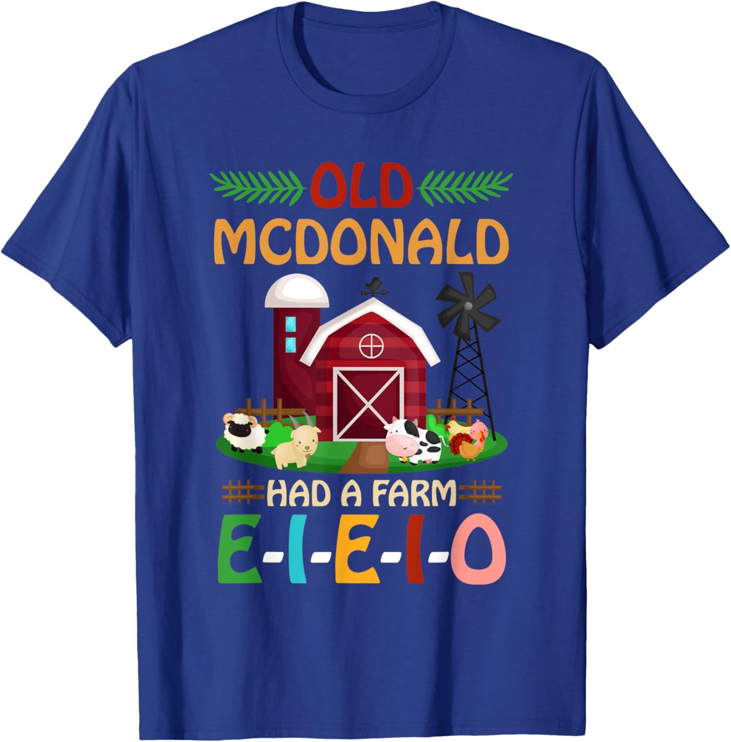 Nursery Rhymes for Kids and Toddler or Old McDonald T-Shirt - T-Shirt | Royal