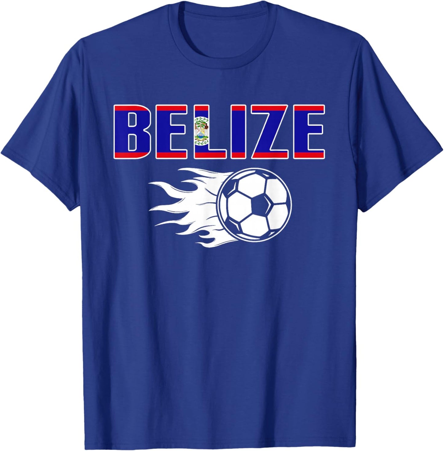 Proud Belize Soccer Fans Jersey - Belizean Football Lovers T-Shirt - T-Shirt | Royal