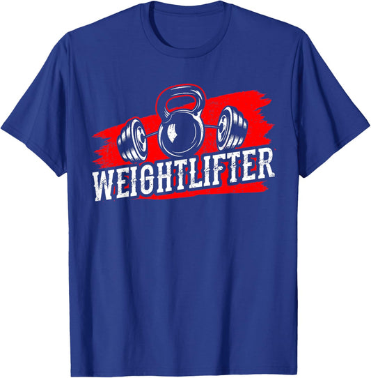 Weightlifter Lifting Workout Gym Lift Weightlifting T-Shirt - T-Shirt | Royal