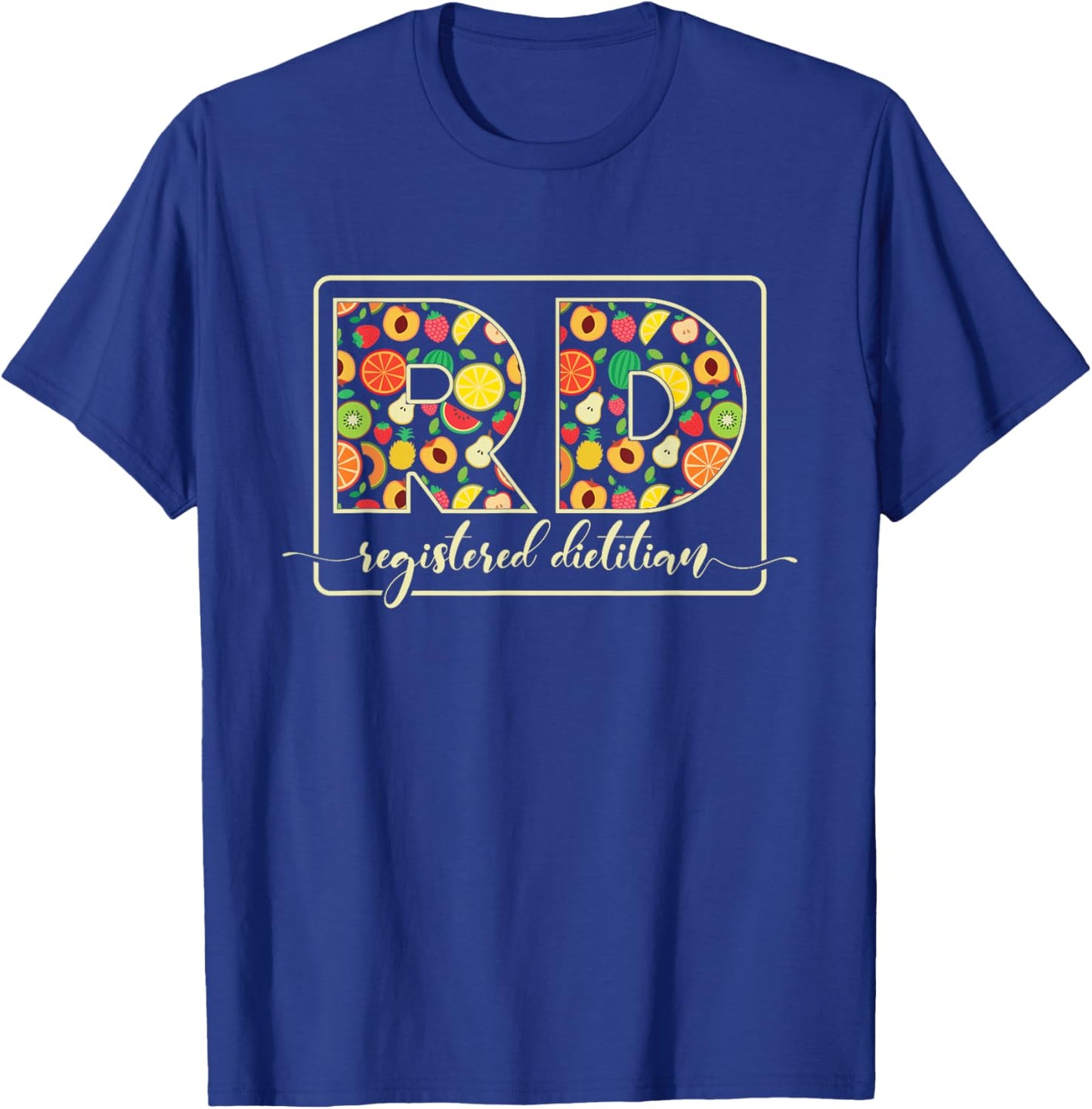 Rd Registered Dietitian, Healthy Nutrition Diet T-Shirt - T-Shirt | Royal