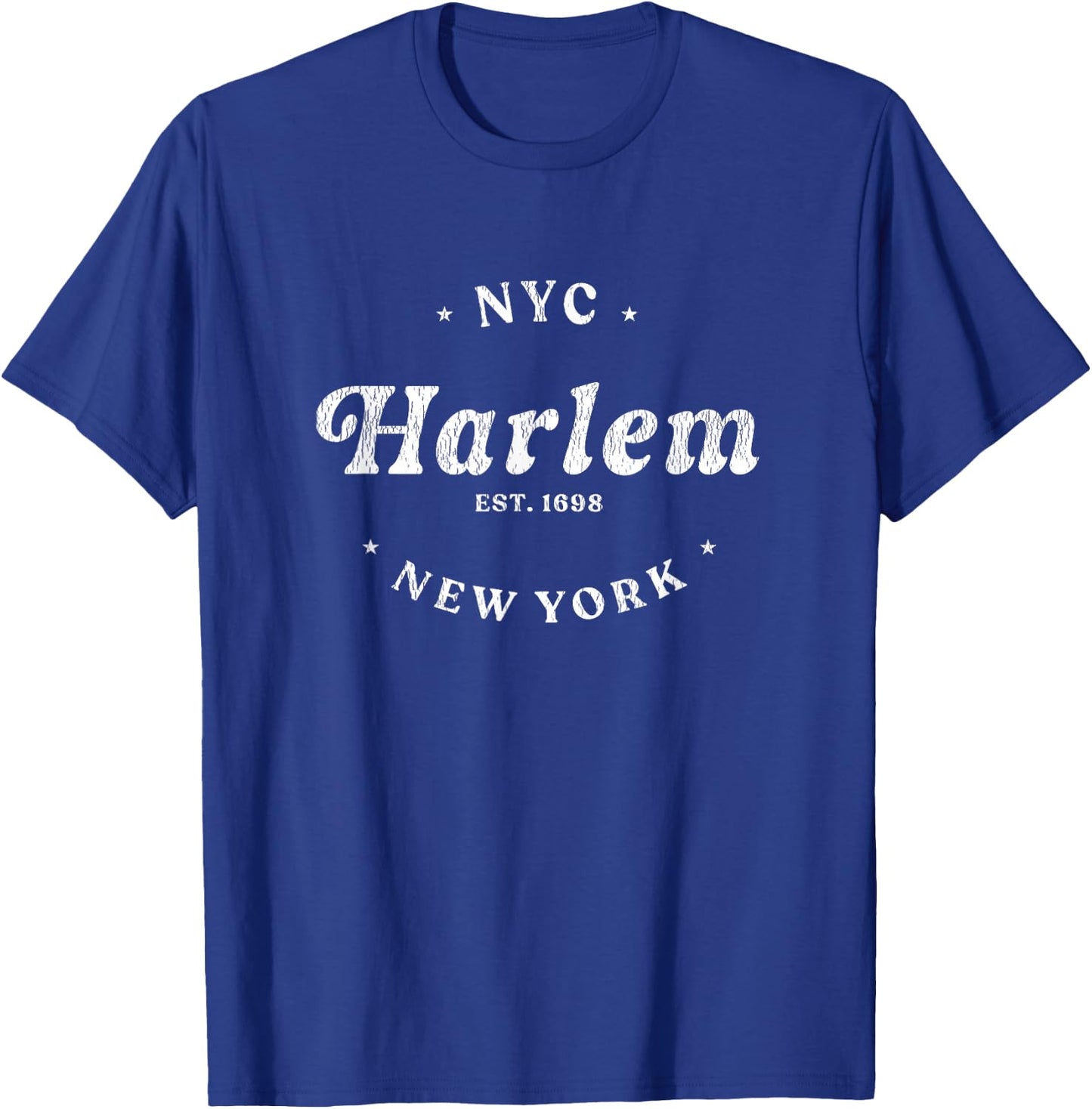 Harlem New York City NYC Men Women Retro Harlem T-Shirt - T-Shirt | Royal