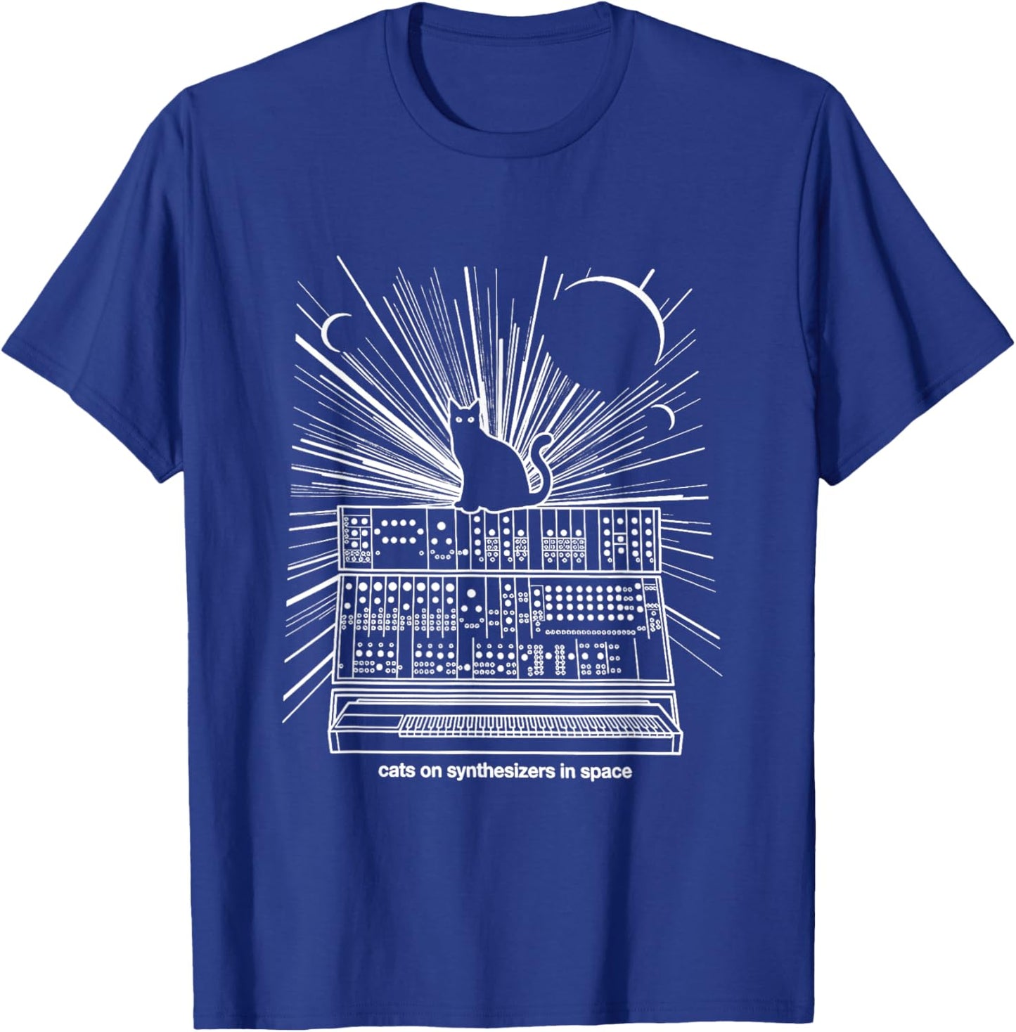 Cats On Synthesizers In Space Cat Owner Musician, Cat Lover T-Shirt - T-Shirt | Royal