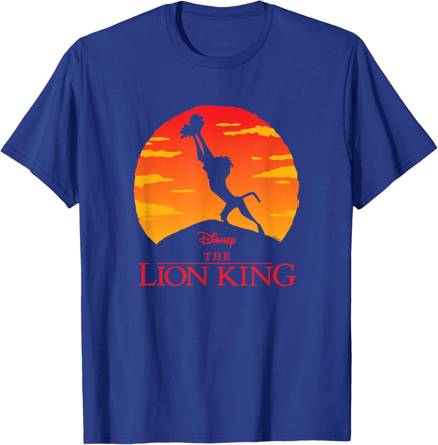 Lion King - Baby Simba Pride Rock Silhouette T-Shirt - T-Shirt | Royal