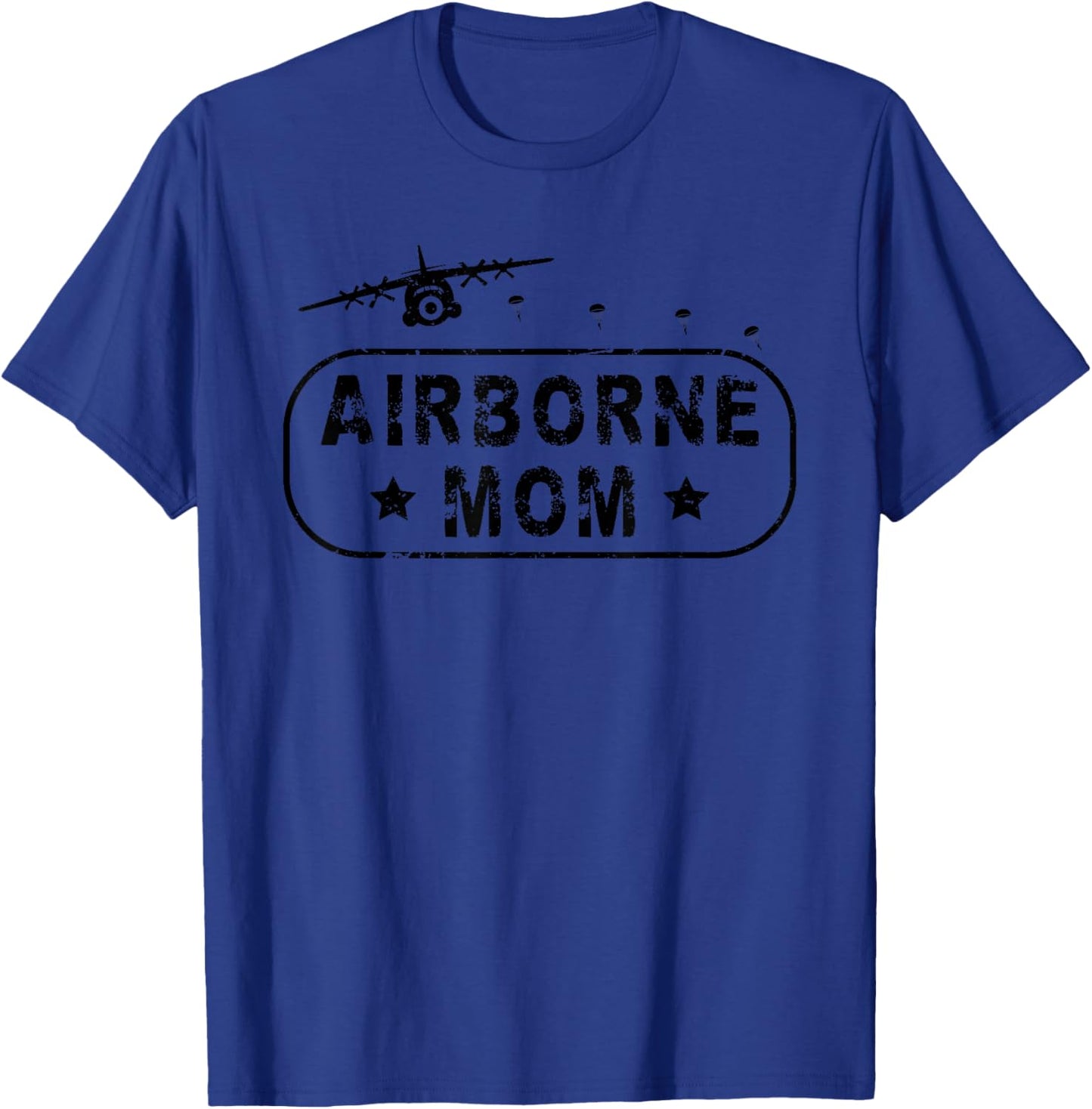 Airborne Mom T-Shirt - T-Shirt | Royal