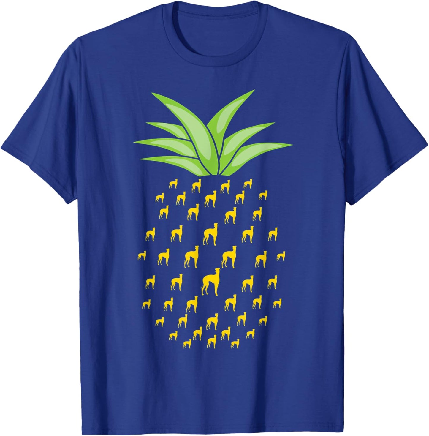 Funny Galgo Espanol Dog Ananas Pineapple T-Shirt - T-Shirt | Royal