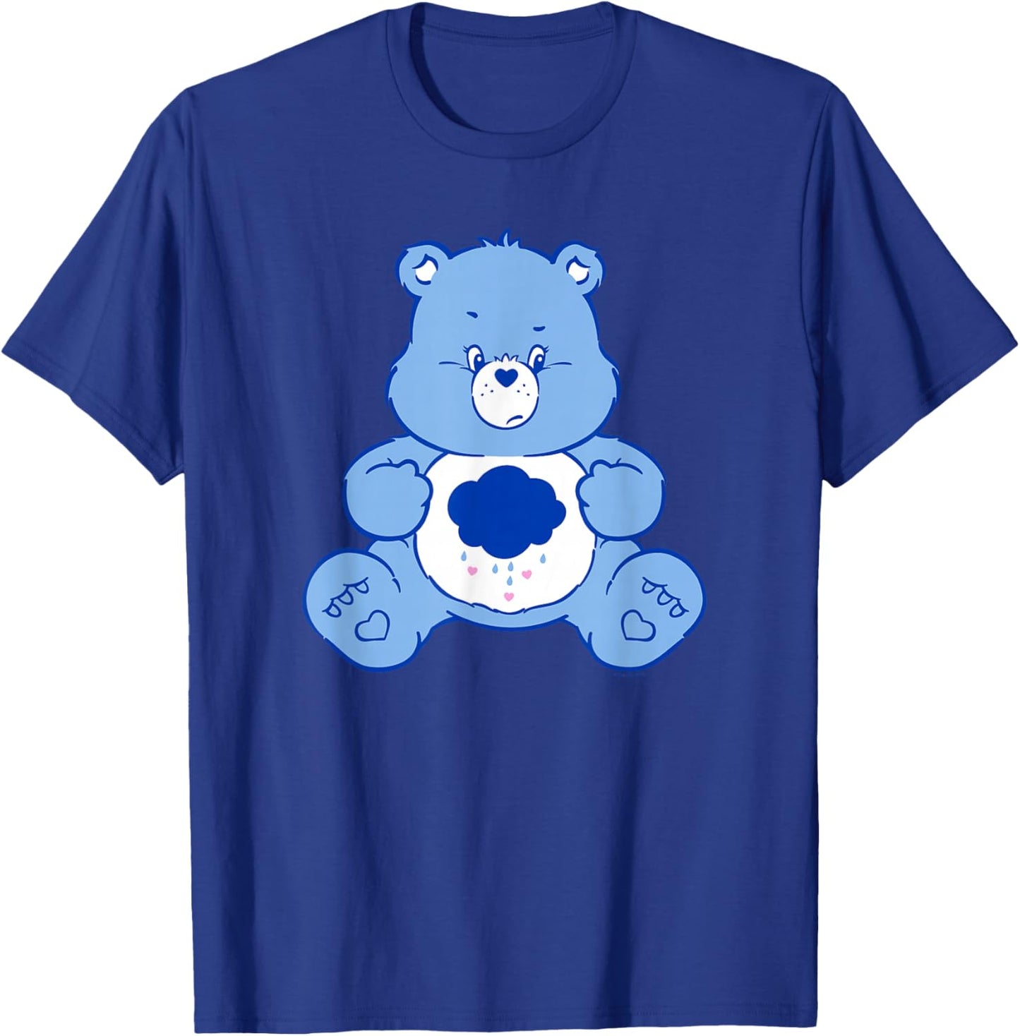 Care Bears Vintage Classic Grumpy Bear Cloudy Belly Badge T-Shirt - T-Shirt | Royal
