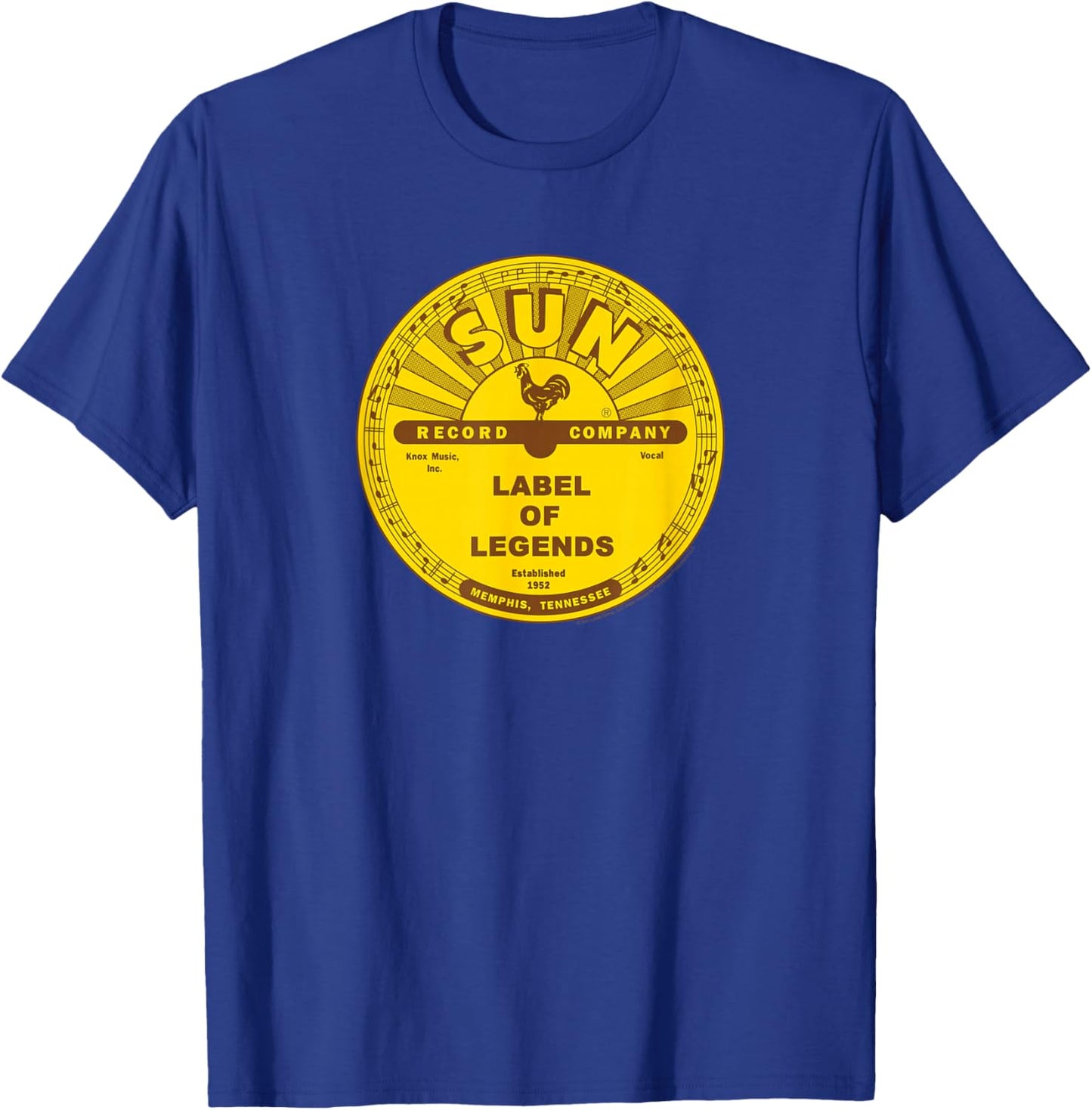 Sun Records Label Of Legends T-Shirt - T-Shirt | Royal