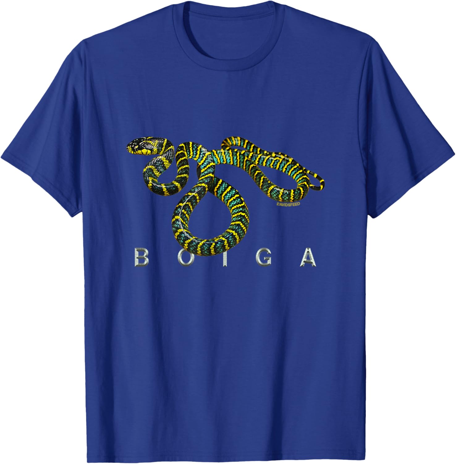 Davidsfeed Boiga | Snake reptile animal lover gift boy girl T-Shirt - T-Shirt | Royal