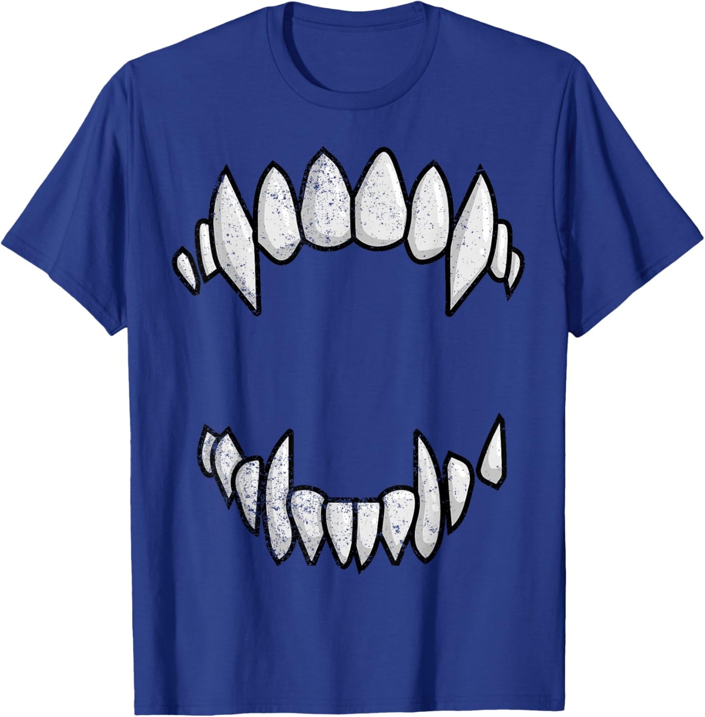 Vampire Fangs Teeth Halloween Monster Teeth Costume T-Shirt - T-Shirt | Royal