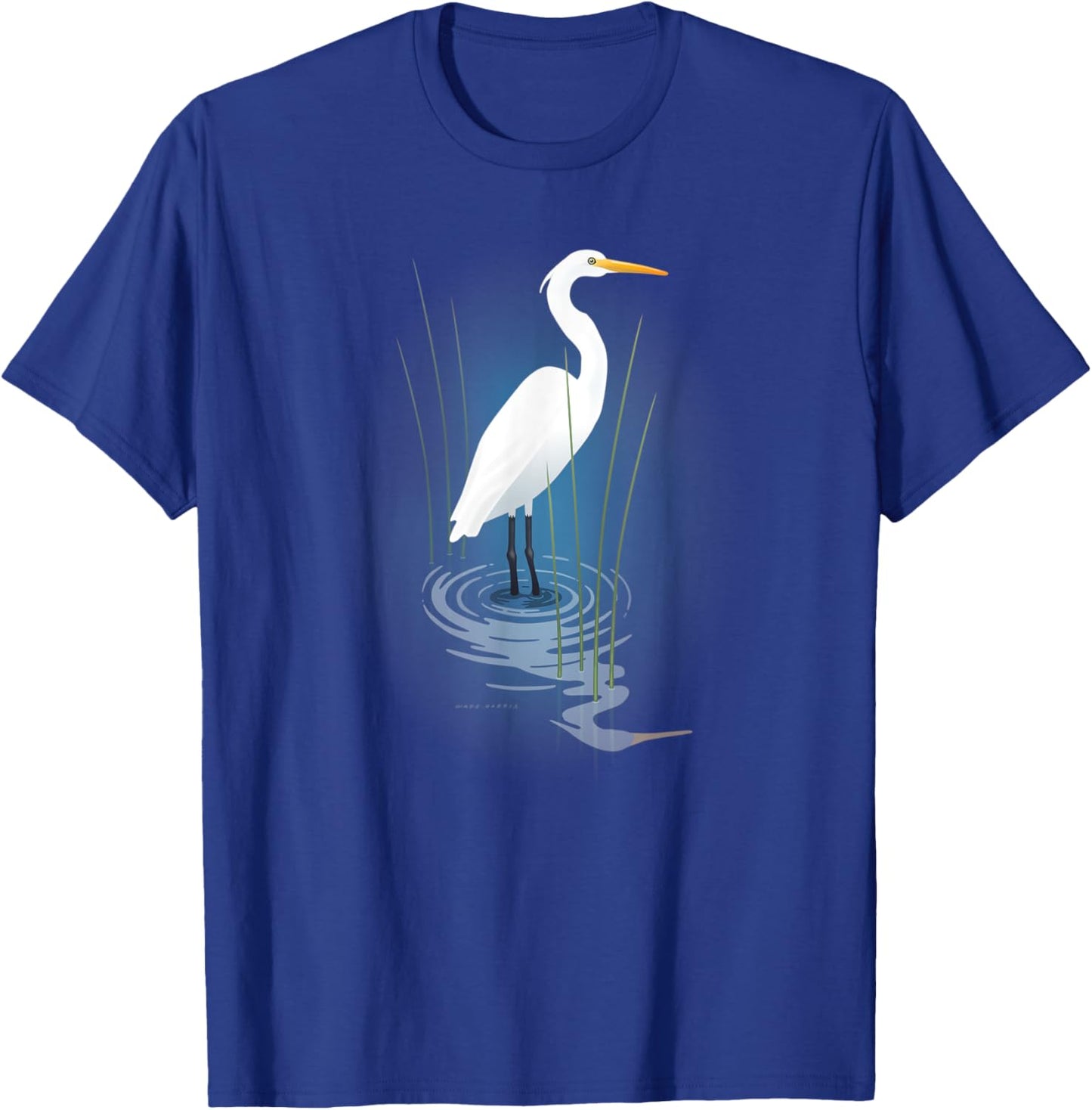 Snowy Egret T-Shirt - T-Shirt | Royal