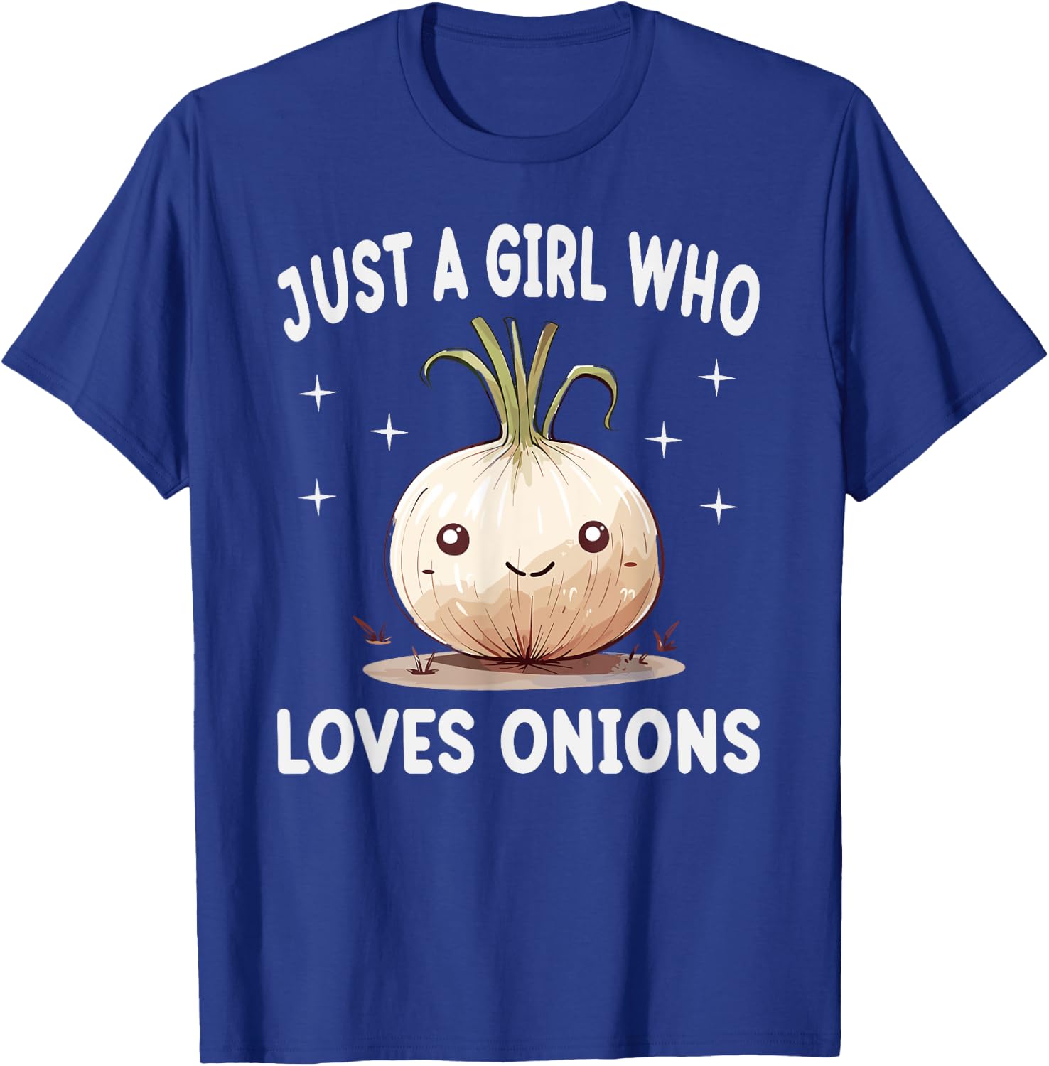 Just A Girl Who Loves Onions Funny Onions Lover Gift T-Shirt - T-Shirt | Royal