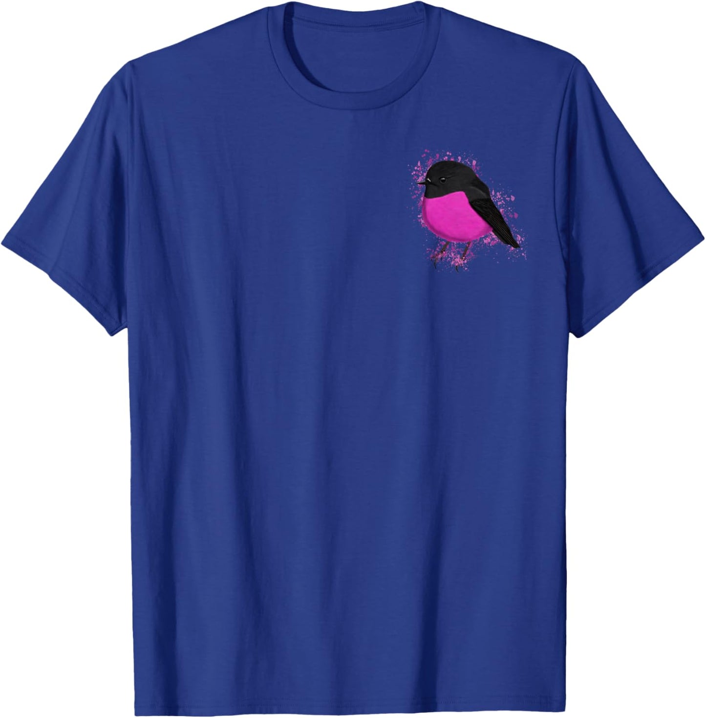 Pink Robin Bird Birder Birdlover Birdwatcher Biologist T-Shirt - T-Shirt | Royal