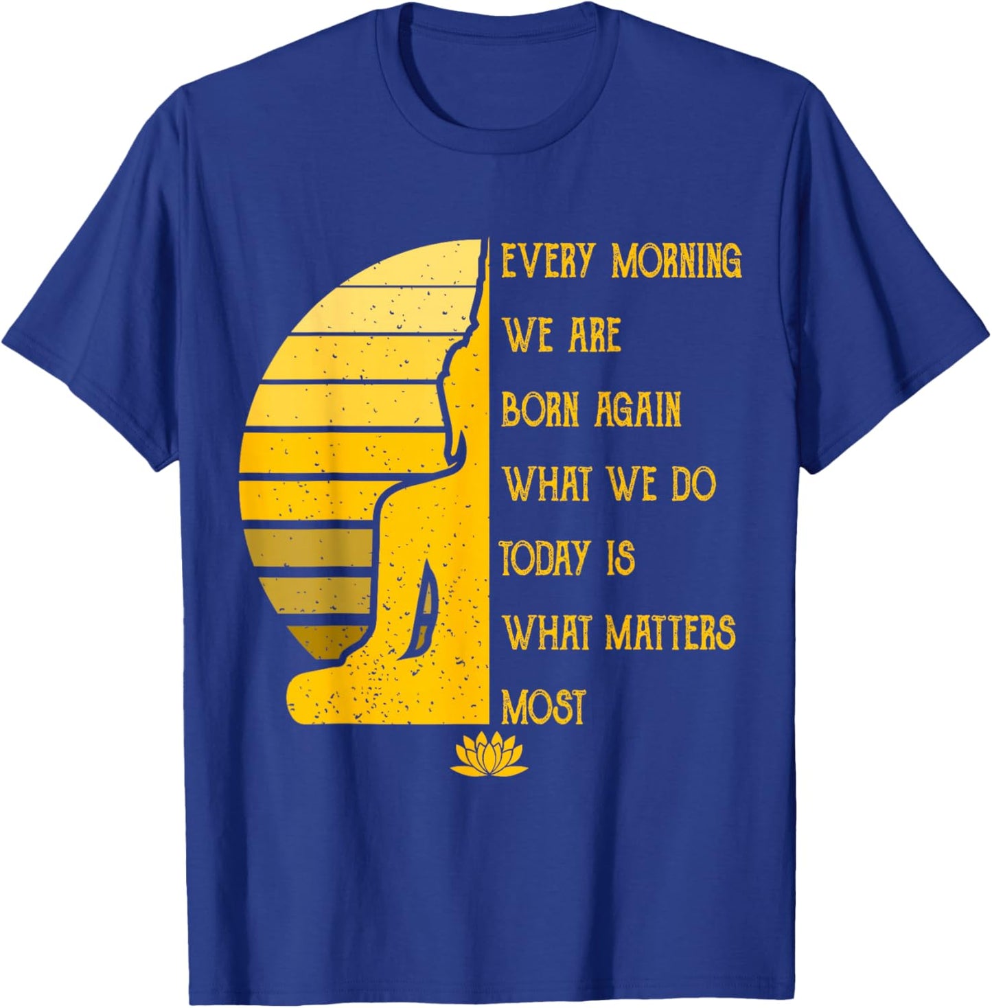 Yoga Meditation Buddha Gift Yoga Teacher T-Shirt - T-Shirt | Royal