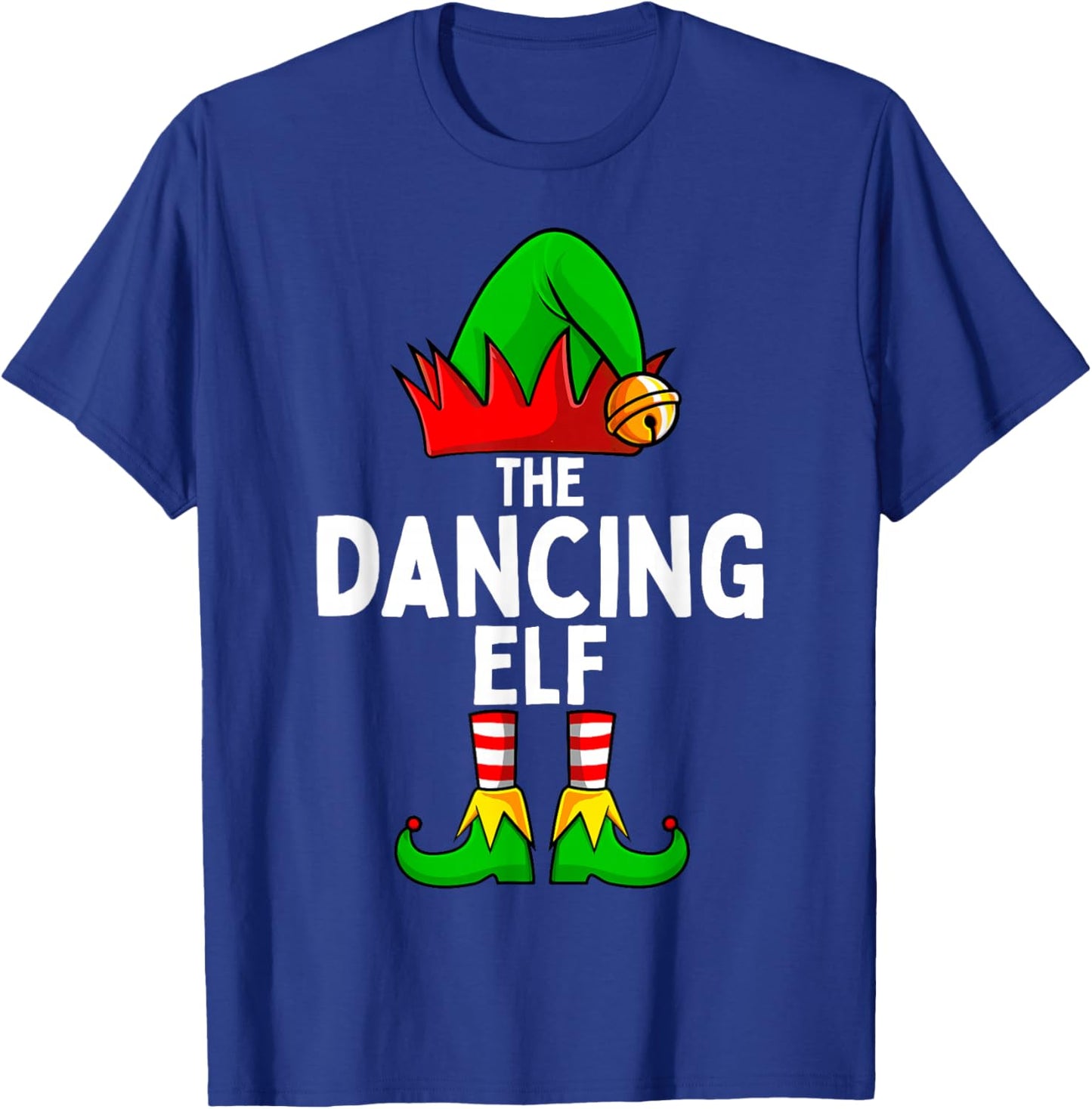 Dancing Elf Matching Family Christmas T-Shirt - T-Shirt | Royal