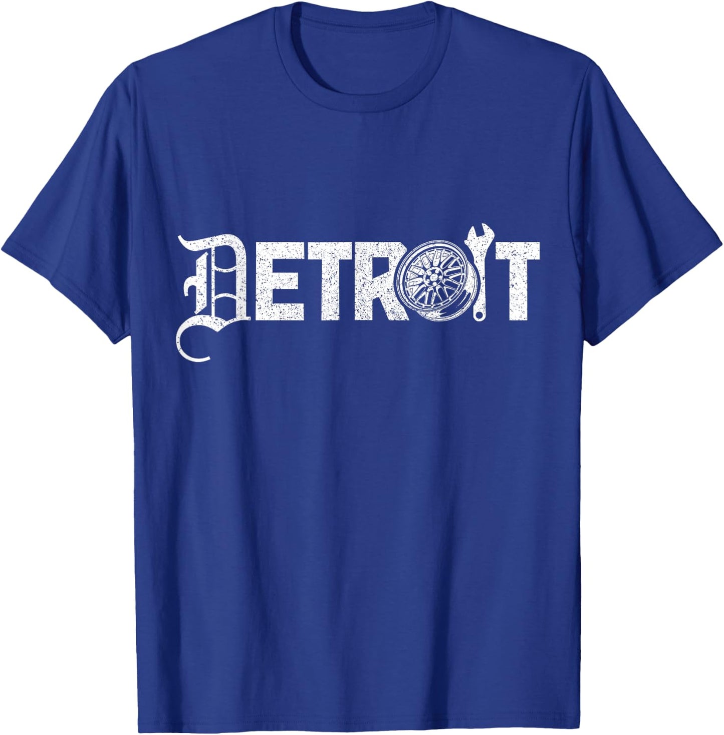 Detroit Michigan Vintage Pride T-Shirt - T-Shirt | Royal