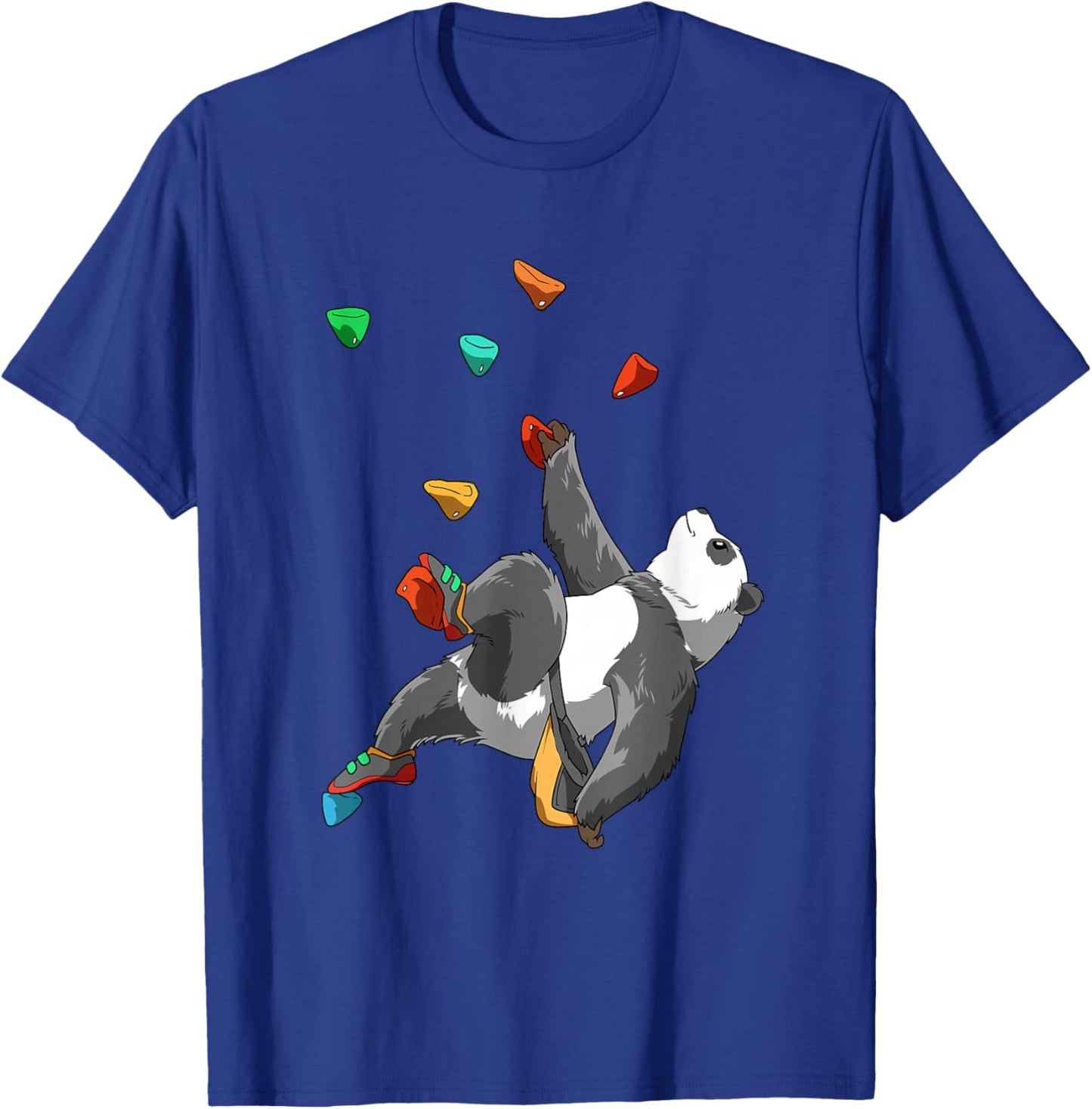 Bouldering and Rock Climbing Panda T-Shirt - T-Shirt | Royal