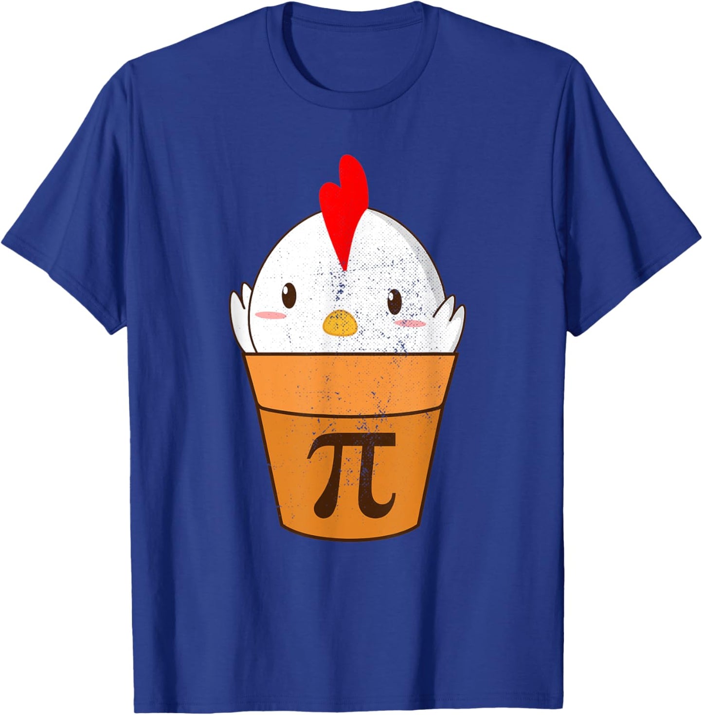 Chicken Pot Pie Funny Pi Day 3.14 March 14th Vintage Pi T-Shirt - T-Shirt | Royal